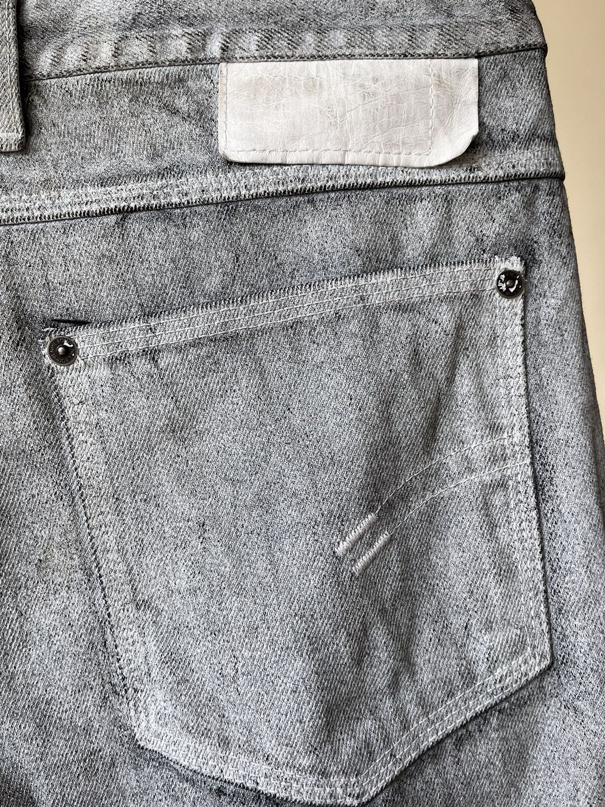 Neil Barrett 💥 Neil Barret Waxed Coated Denim Size 33" - 6 Thumbnail