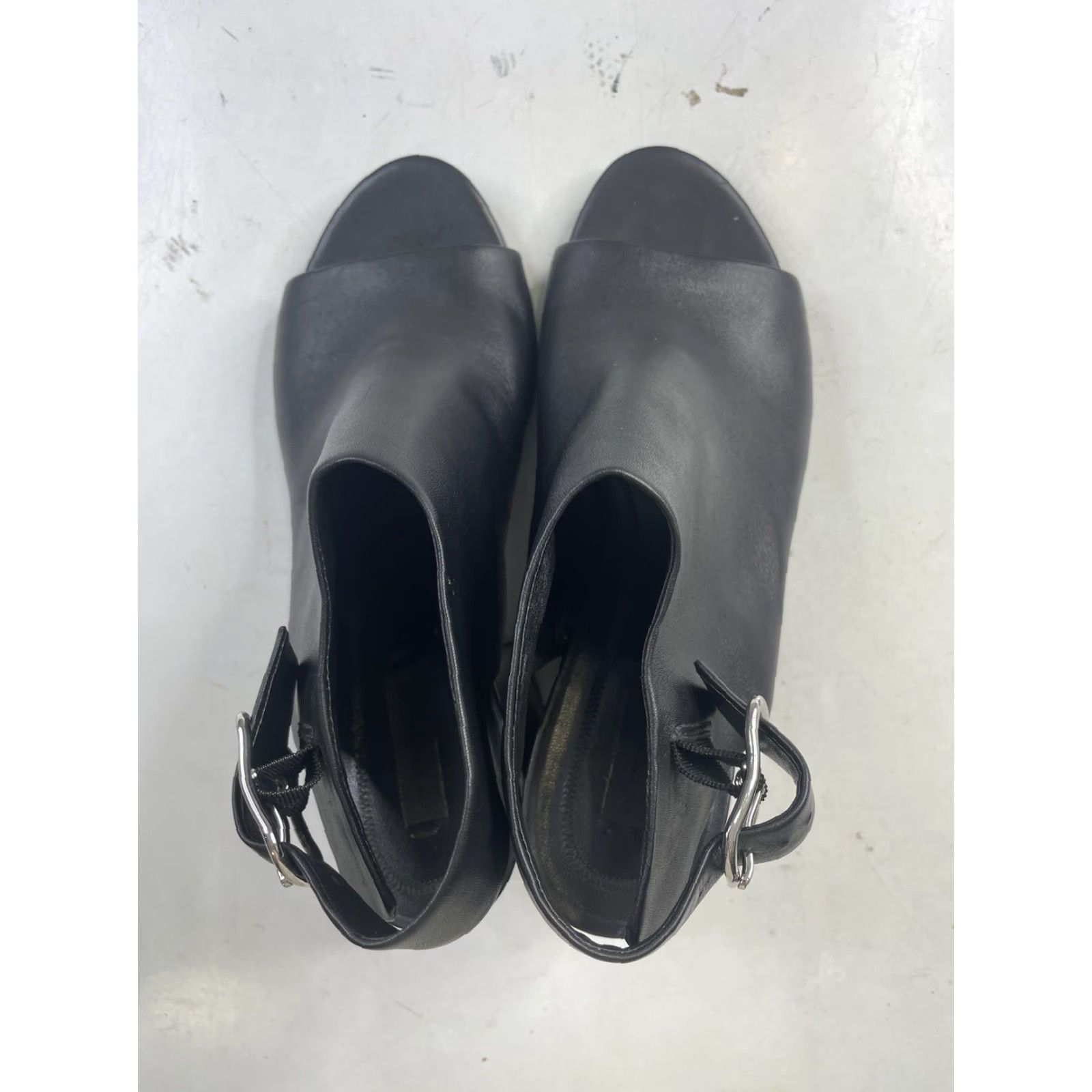 Alexander Wang Alexander Wang Nadia black Leather Open peep toe booties Boots 9.5US 39.5EU Women Leather Peep Toe Bootie Vintage 0 Size US 10 / IT 40 - 5 Thumbnail