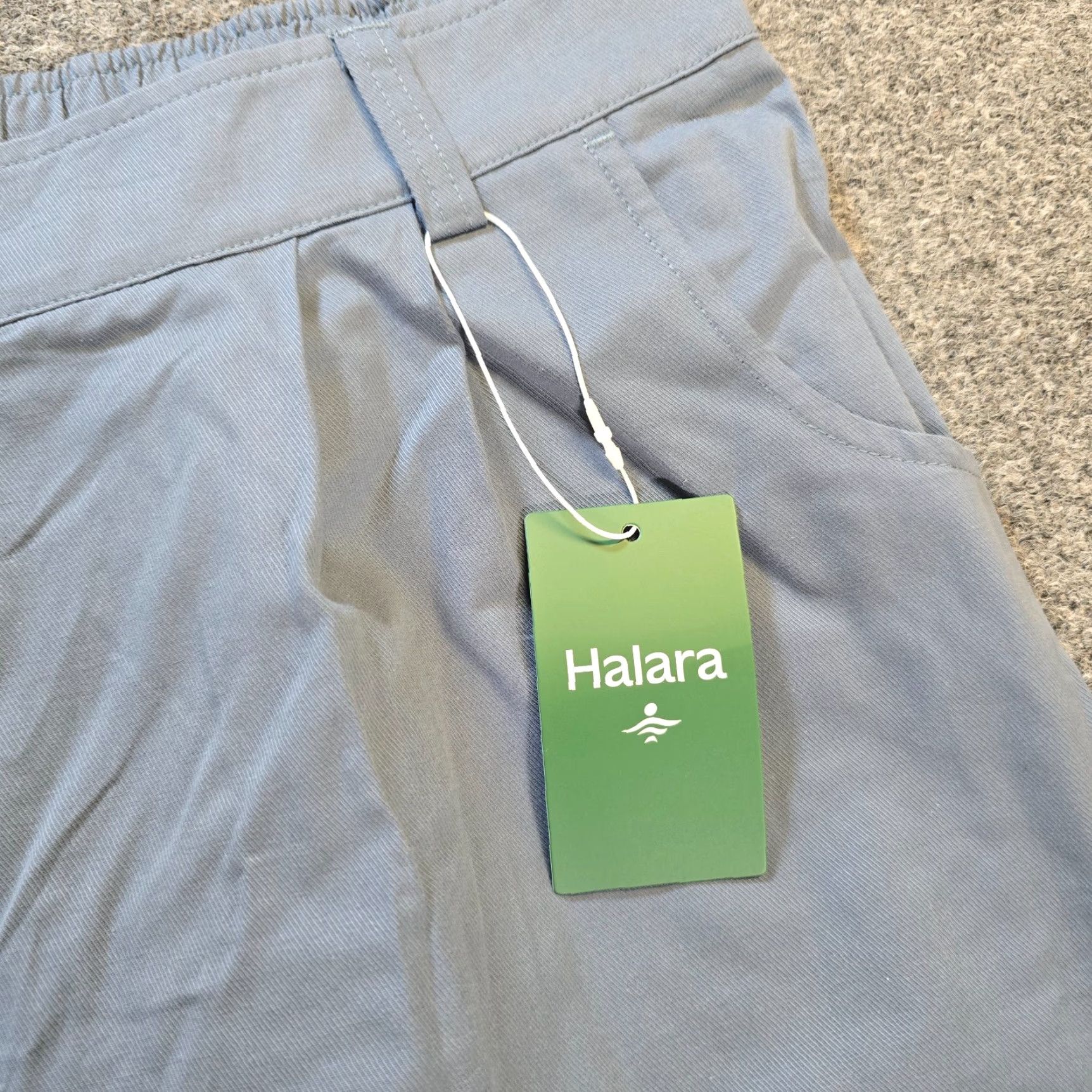 Vintage Halara Pants Womens XL Gray Mid Rise Casual Cotton Joggers Pockets Pleated Tapered Leg Size 40" / US 18 - 4 Thumbnail