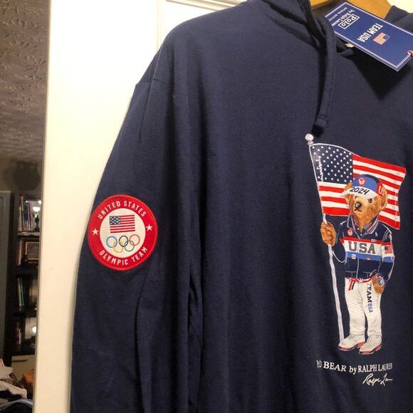 Polo Ralph Lauren polo ralph lauren team usa 2024 men's new hoodie&hat size:L Size US L / EU 52-54 / 3 - 5 Thumbnail