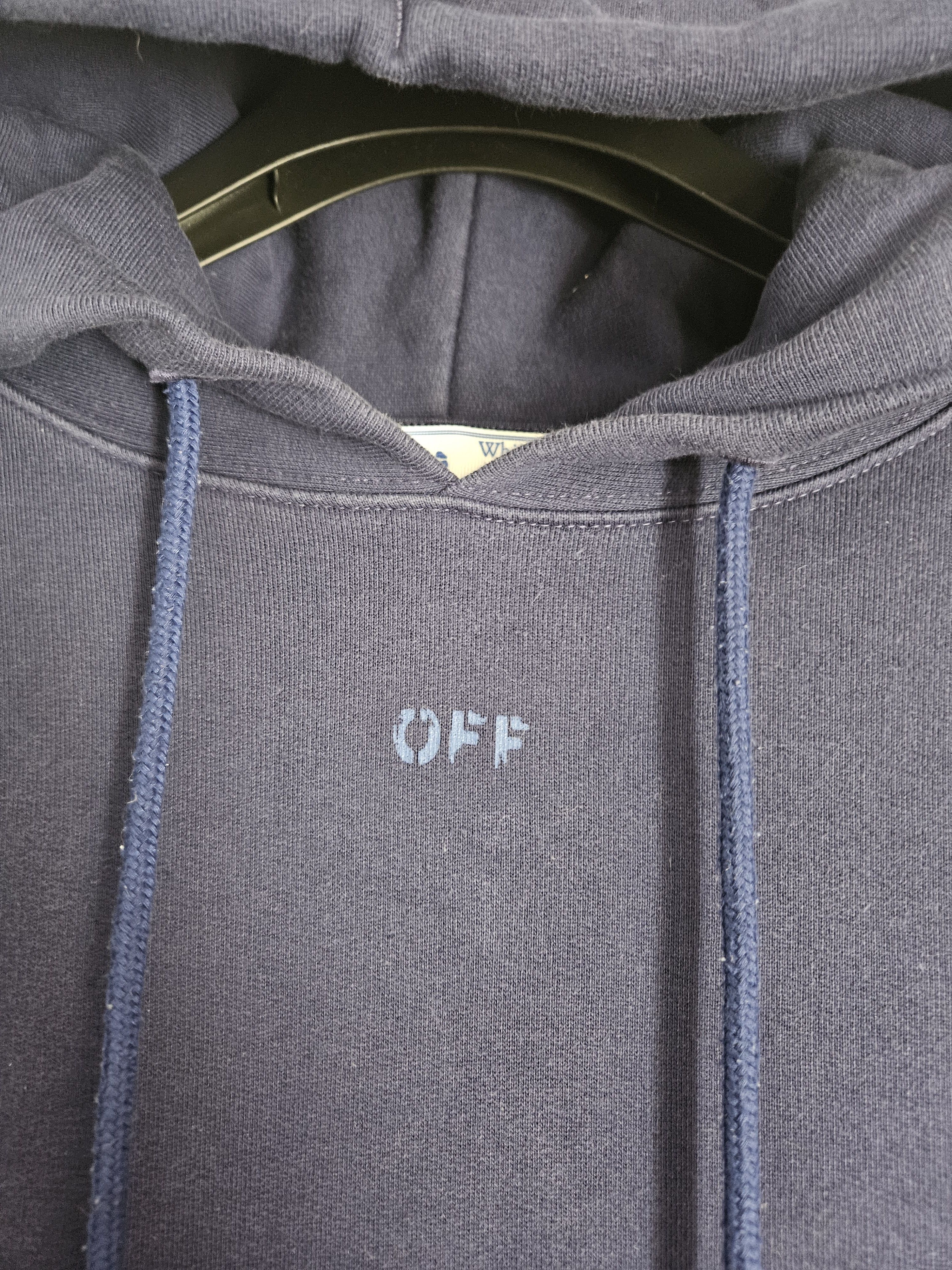 Off-White Oversized Blue Arrows Logo Hoodie Size US S / EU 44-46 / 1 - 4 Thumbnail
