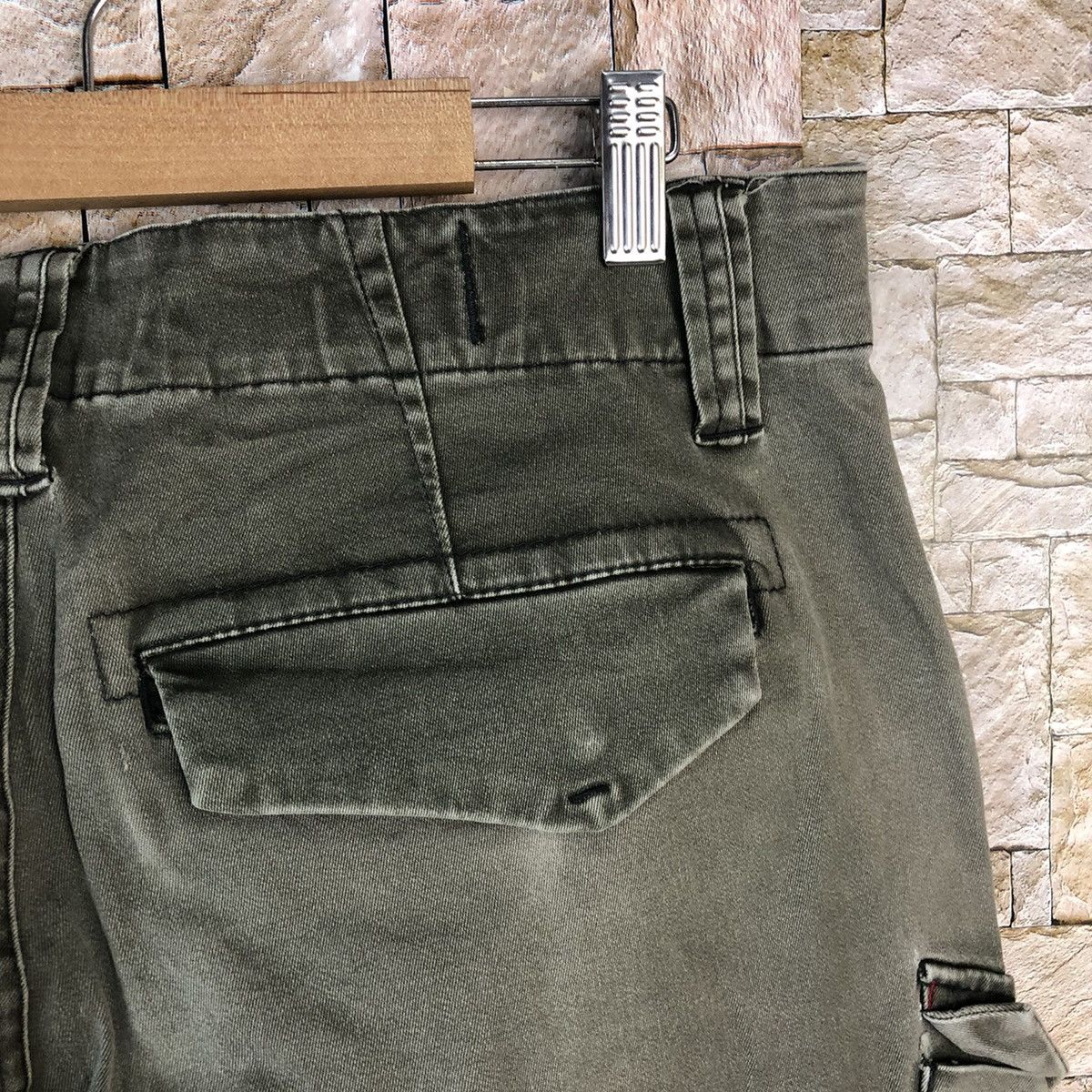 Faded Glory × Japanese Brand Genba Grey faded tactical Cargo Multipocket Pants #A1148 Size US 32 / EU 48 - 19 Thumbnail
