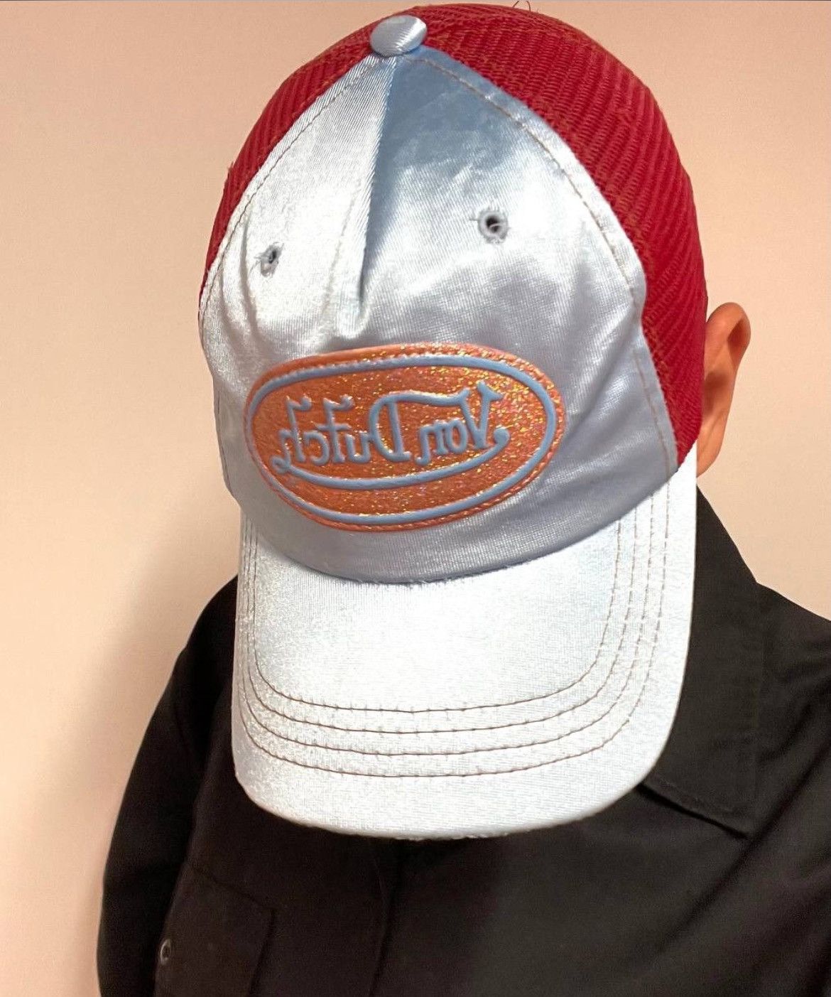 Von Dutch Baby Blue Diamonte Cap Blue main image 0