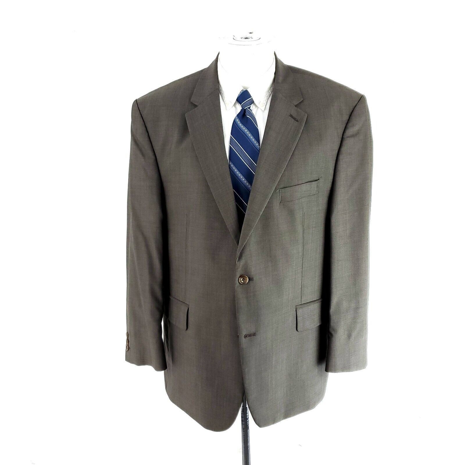 Savile Row Savile Row Alexandre London Wool 2 Button Blazer 44R Beige B Size 44R - 3 Thumbnail