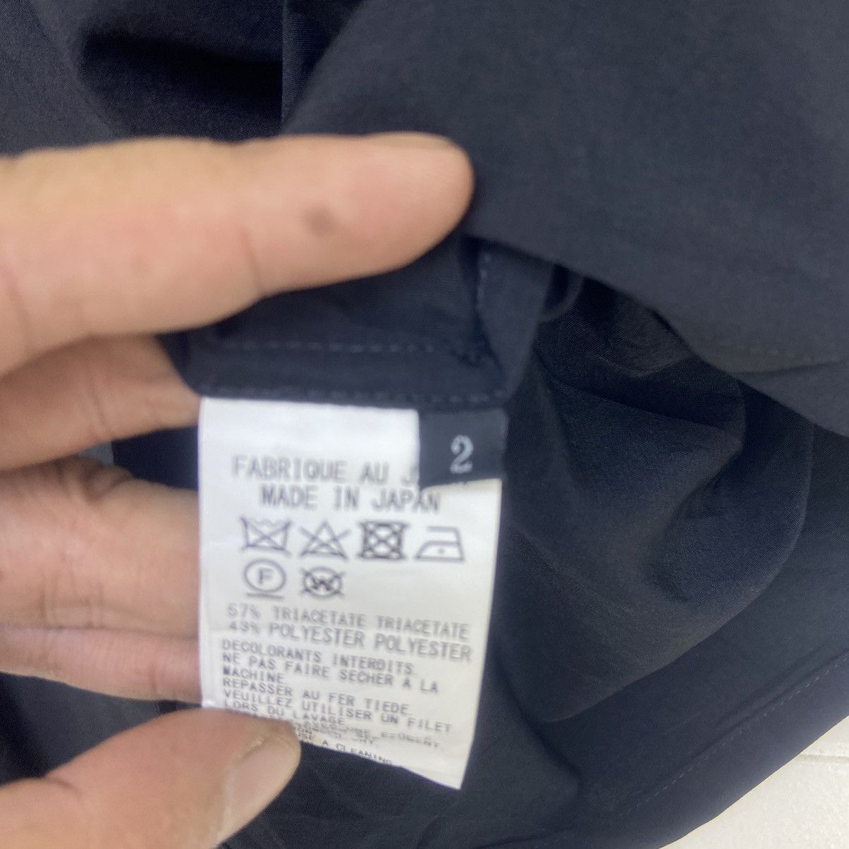 Yohji Yamamoto Y’s Yohji Yamamoto Gabardine Black Asymmetrical Cape Size M / US 6-8 / IT 42-44 - 15 Thumbnail
