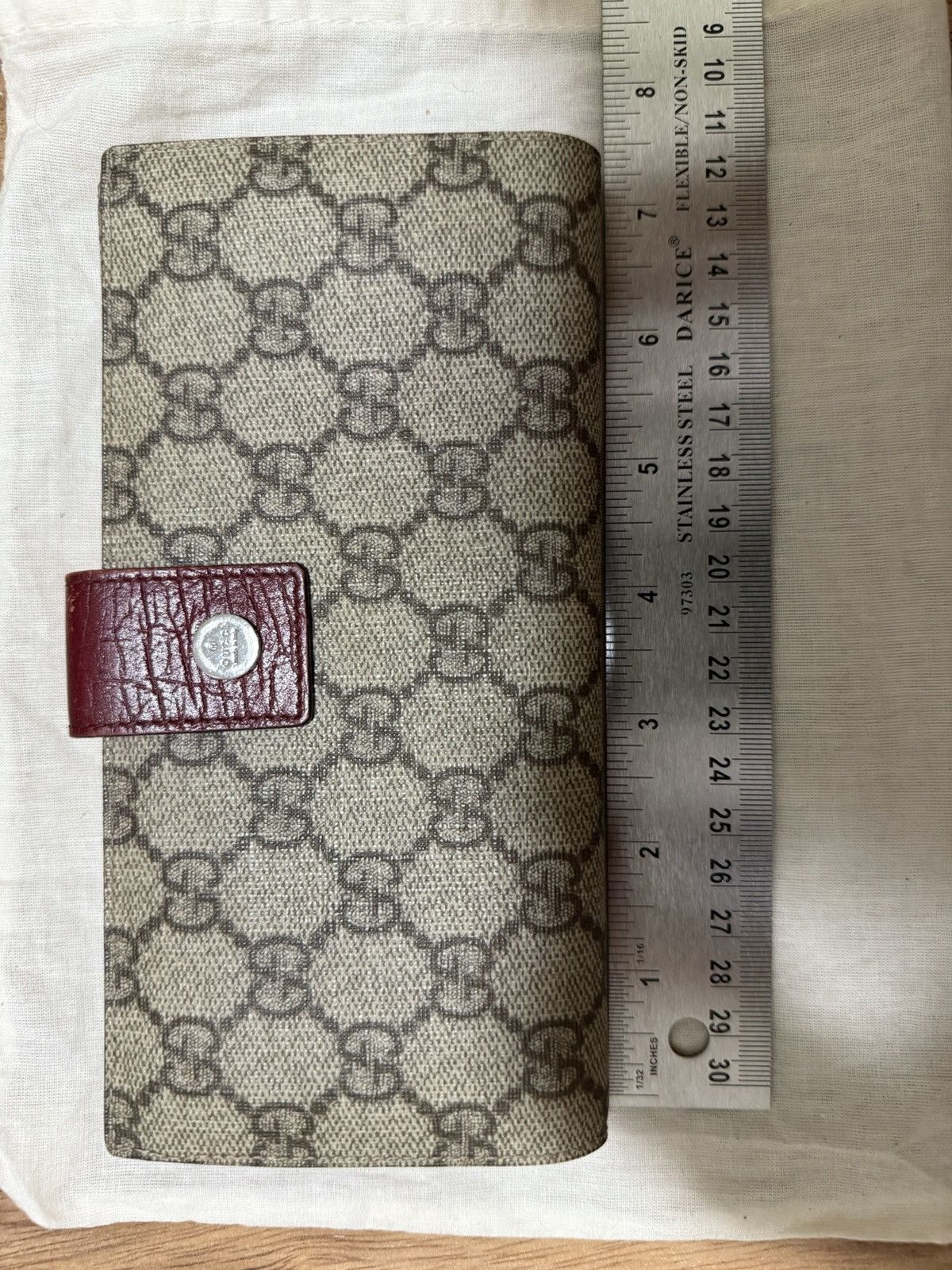 Gucci Gucci Continental Wallet – GG Supreme / Red Leather Size ONE SIZE - 1 Thumbnail