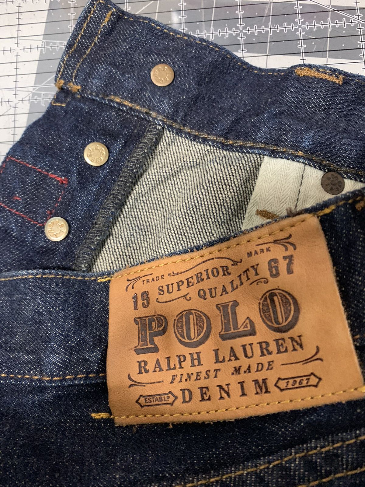 Polo Ralph Lauren Polo Ralph Lauren Selvedge Slim Straight Jeans Size US 33 - 6 Thumbnail
