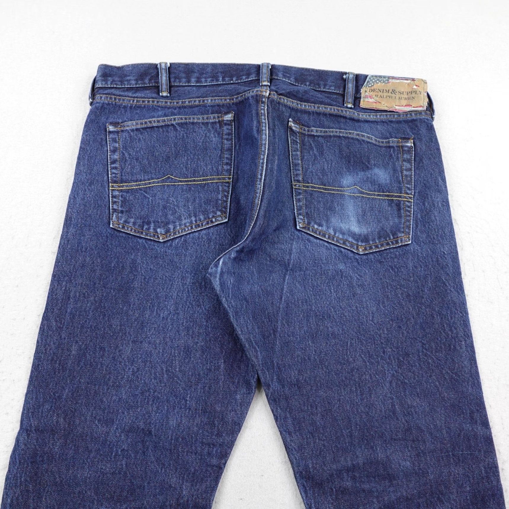 Ralph Lauren Ralph Lauren Jeans Mens 38x32 Blue Denim & Supply Slim Straight American Flag Size US 38 / EU 54 - 6 Thumbnail