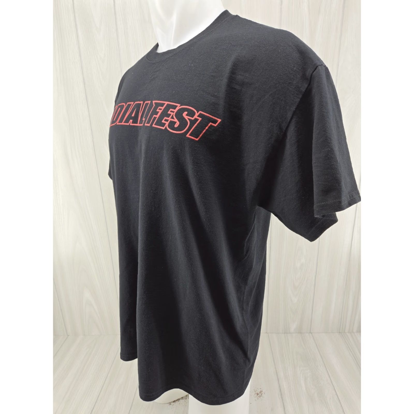 Gildan Radial Fest Huntsville AL Shirt Black Size XL Double Sided Men T-Shirt Short Sleeve Graphic Print Gildan Size US XL / EU 56 / 4 - 4 Thumbnail