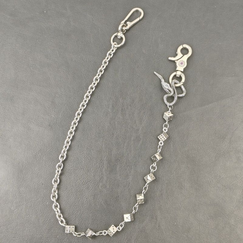 Vintage Summer Snake and Dice Pants Wallet Chain Retro Size 36 - 2 Thumbnail