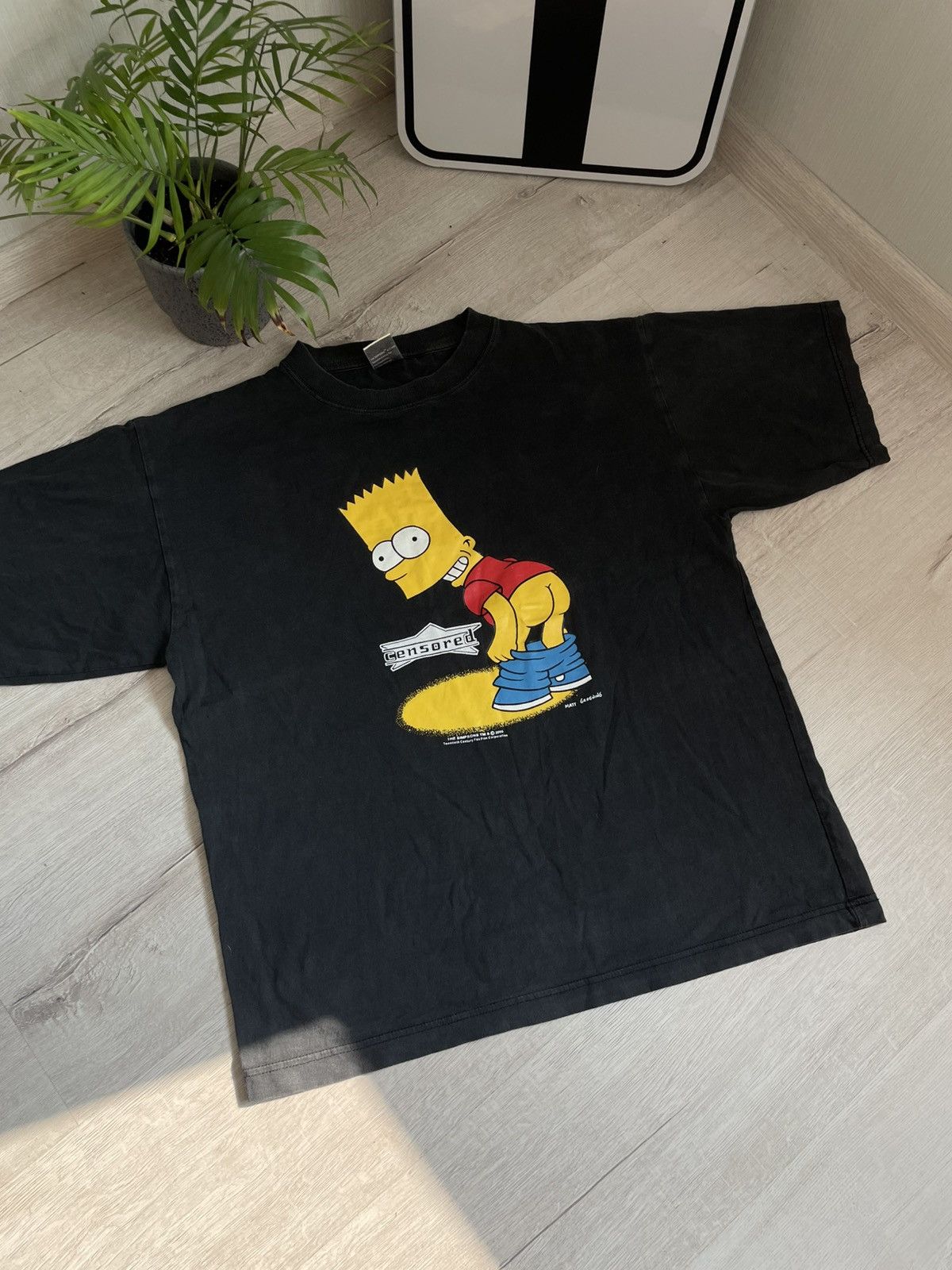 Star Wars × The Simpsons Rare Official 2000 The Simpsons Bart Ass Censored Tee Y2k Size US L / EU 52-54 / 3 - 2 Thumbnail
