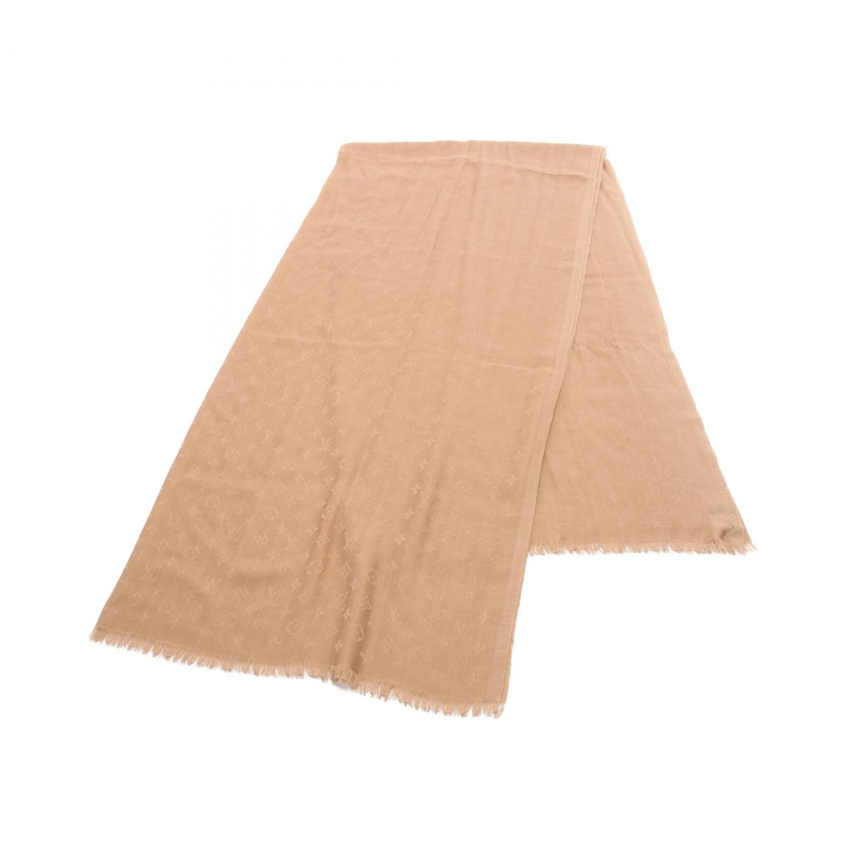 Louis Vuitton Louis Vuitton Louis Vuitton Monogram Silk Wool Cashmere Stole Others Shawl M76030 Size ONE SIZE - 1 Thumbnail