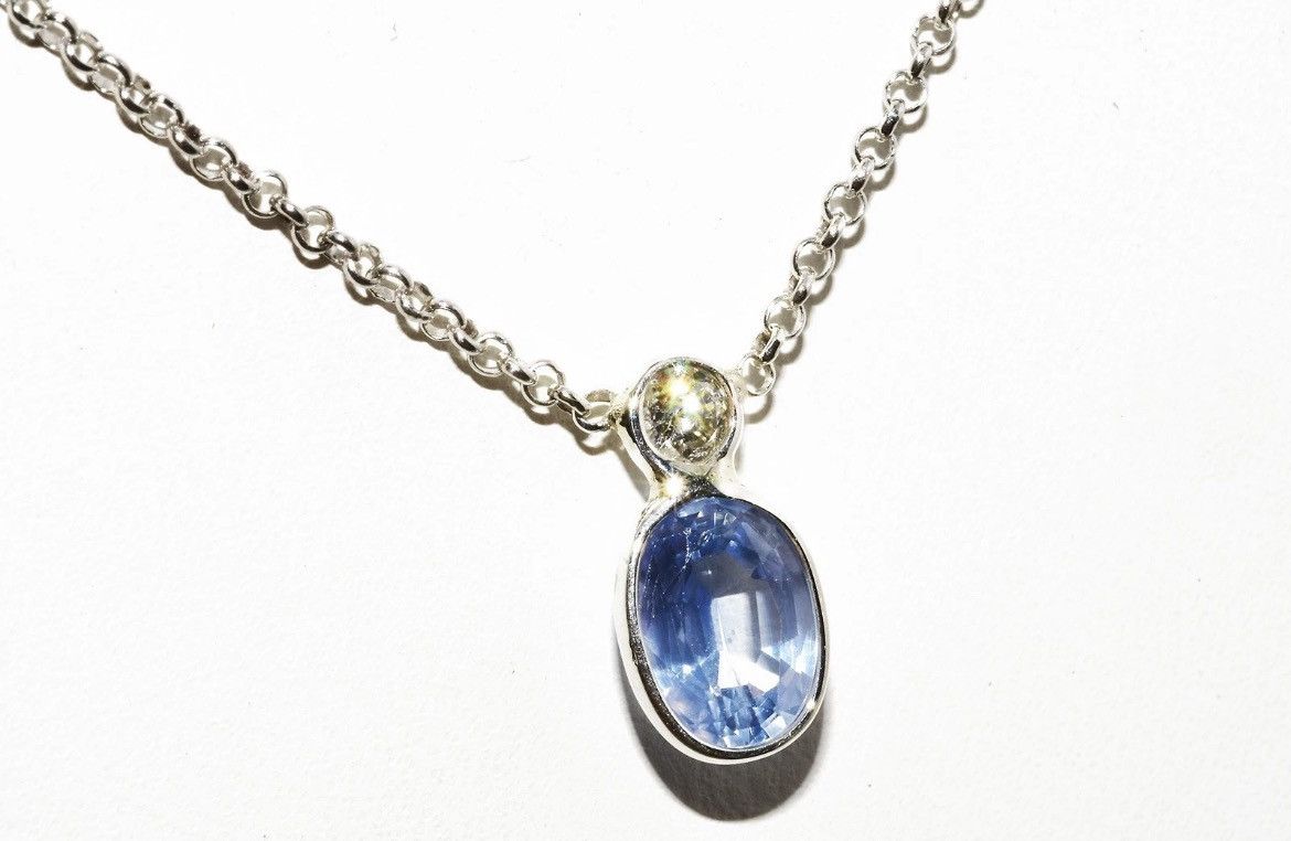 Other Sapphire & Diamond Necklace Size ONE SIZE - 2 Thumbnail