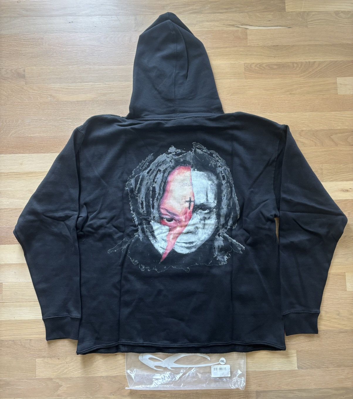 Revenge × Trippie Redd Revenge Trippie Redd Arch Logo Hoodie Size US XXL / EU 58 / 5 - 4 Thumbnail