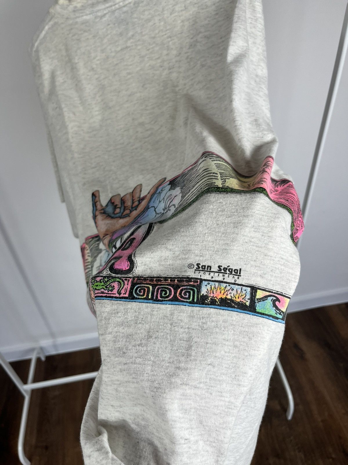 Other Vintage Oneita Hawaii Hang Loose Shaka Single Stitch Tee XXL Size US XXL / EU 58 / 5 - 13 Thumbnail