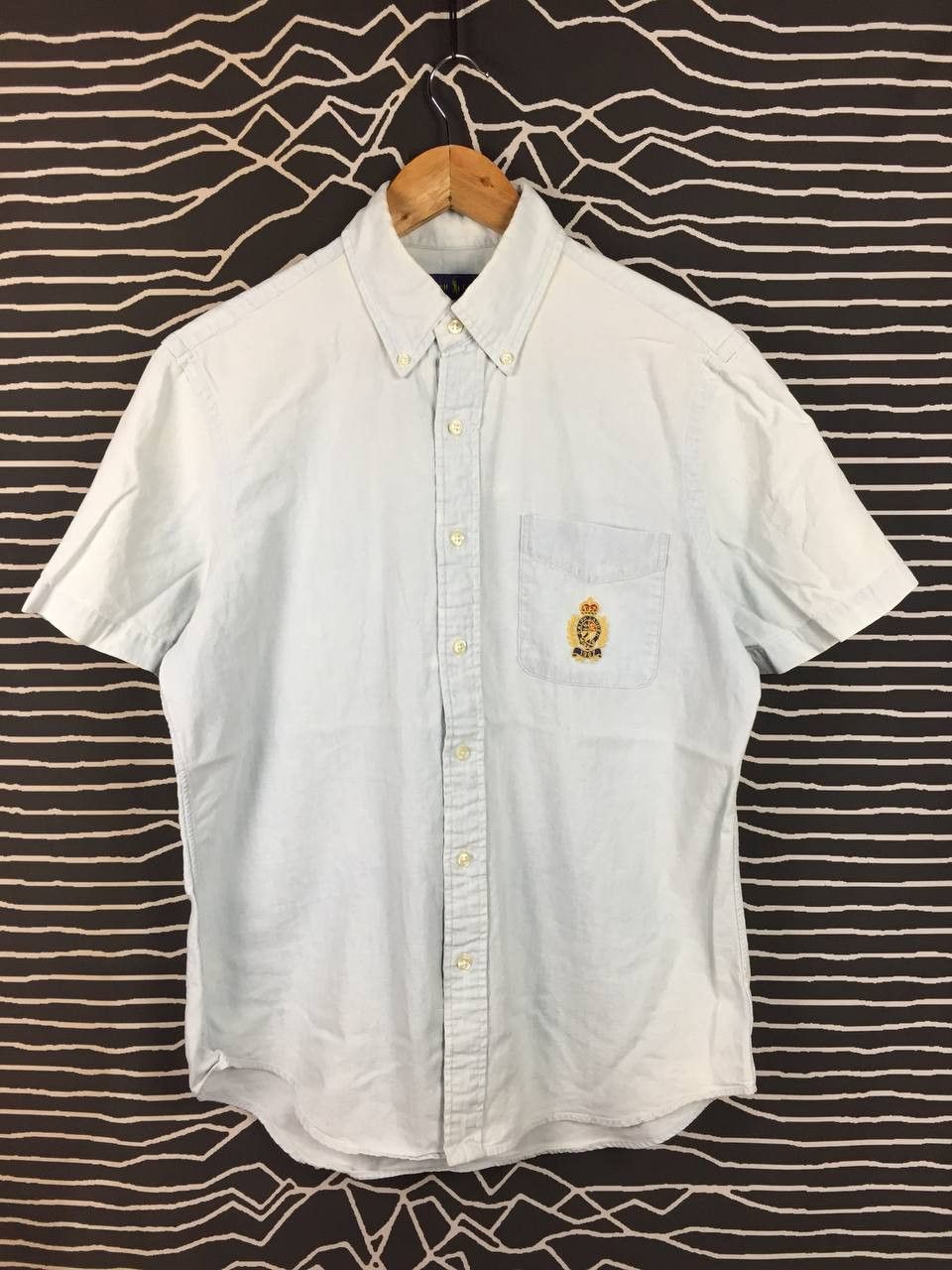 Ralph Lauren Vtg Ralph Lauren Crest Logo Button Down Oxford Shirt Size US M / EU 48-50 / 2 - 1 Thumbnail