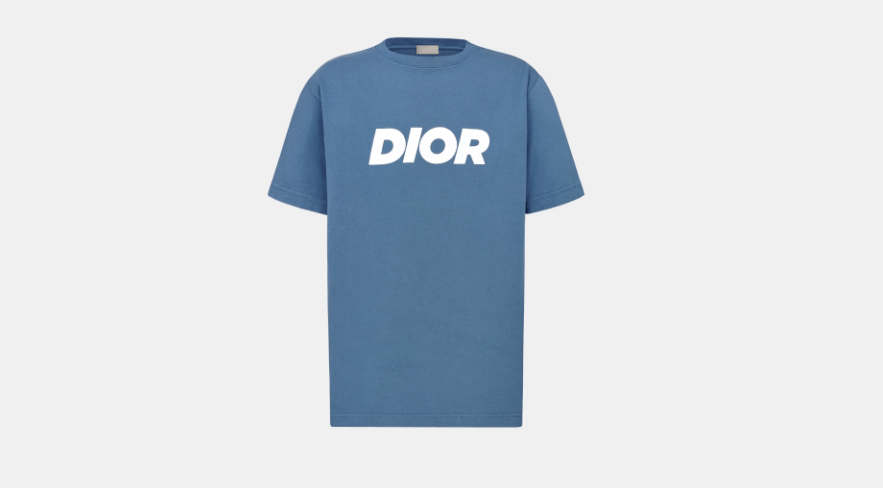Dior o1w1db10525 483J69 Relaxed-Fit T-Shirt in Blue Size US M / EU 48-50 / 2 - 1 Thumbnail