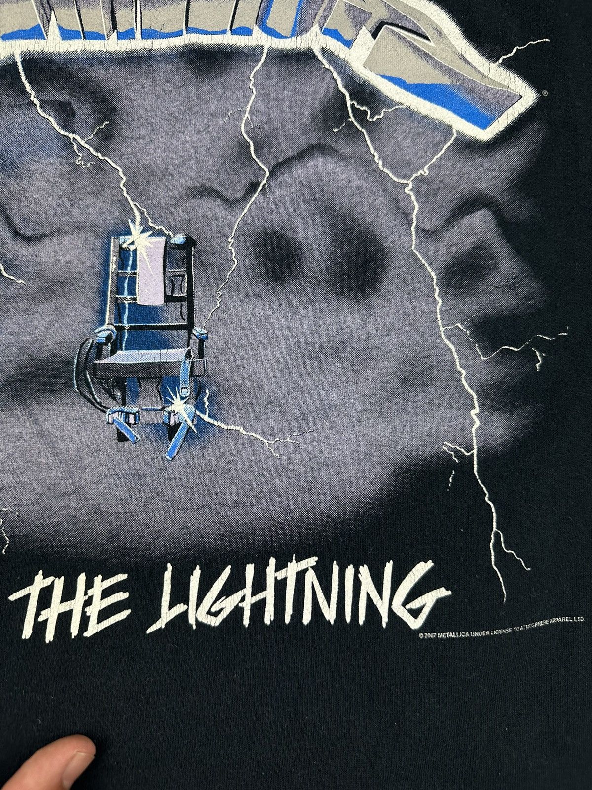 Band Tees 2007 Metallica Ride The Lightning Double Sided T Shirt Size US M / EU 48-50 / 2 - 15 Thumbnail