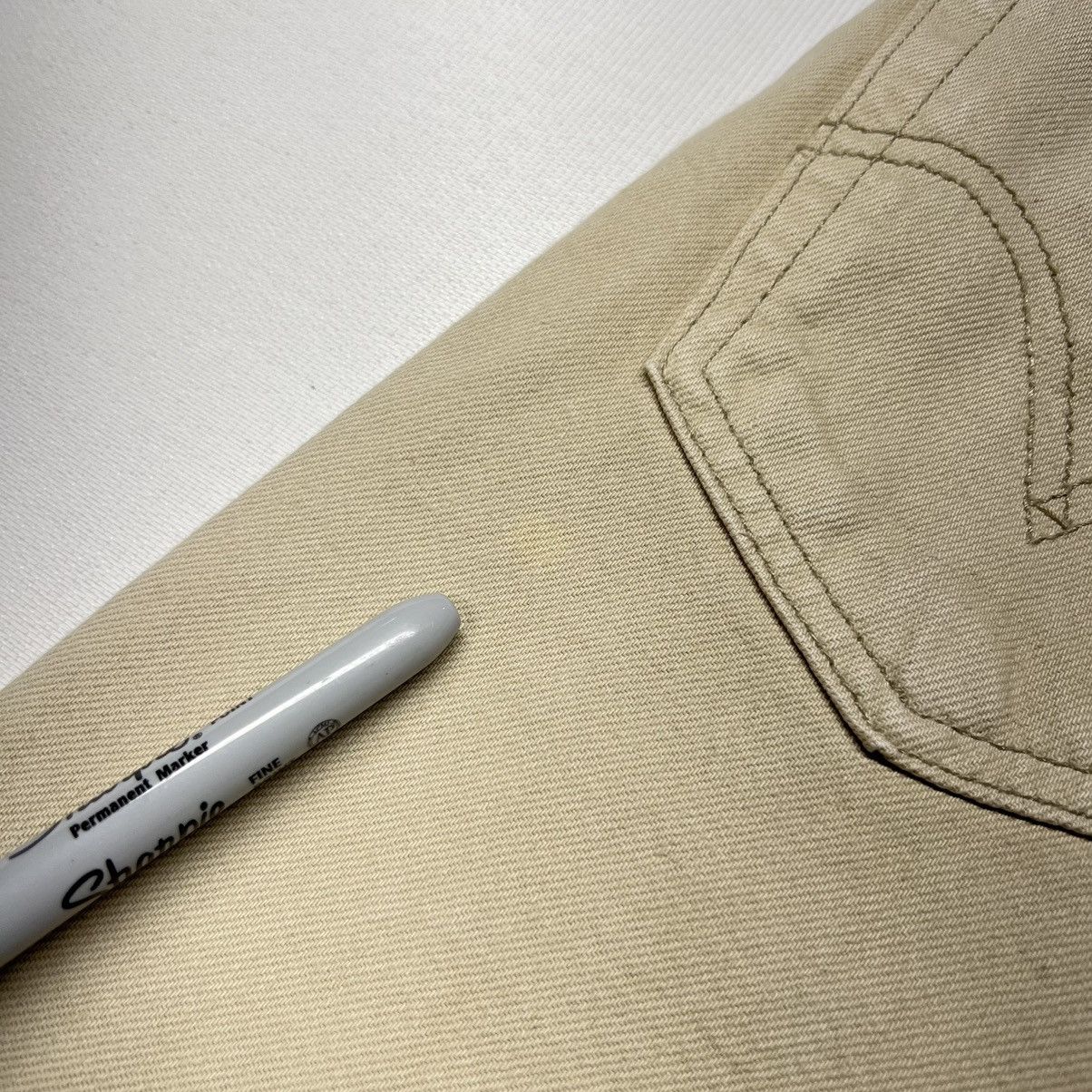 Levi's Levis 505 Jeans Regular Fit Straight Khaki Pants Denim Size US 33 - 17 Thumbnail