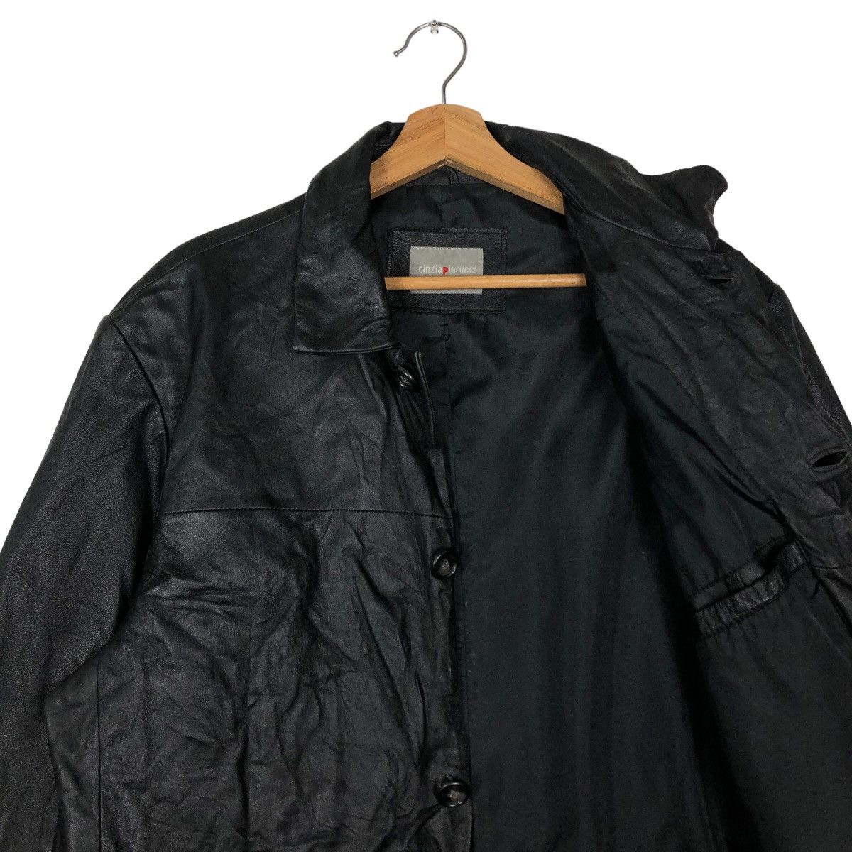 Japanese Brand 🔥Vtg Genuine Leather Jacket Biker Cinzia Pierucci Japan Size US L / EU 52-54 / 3 - 10 Thumbnail