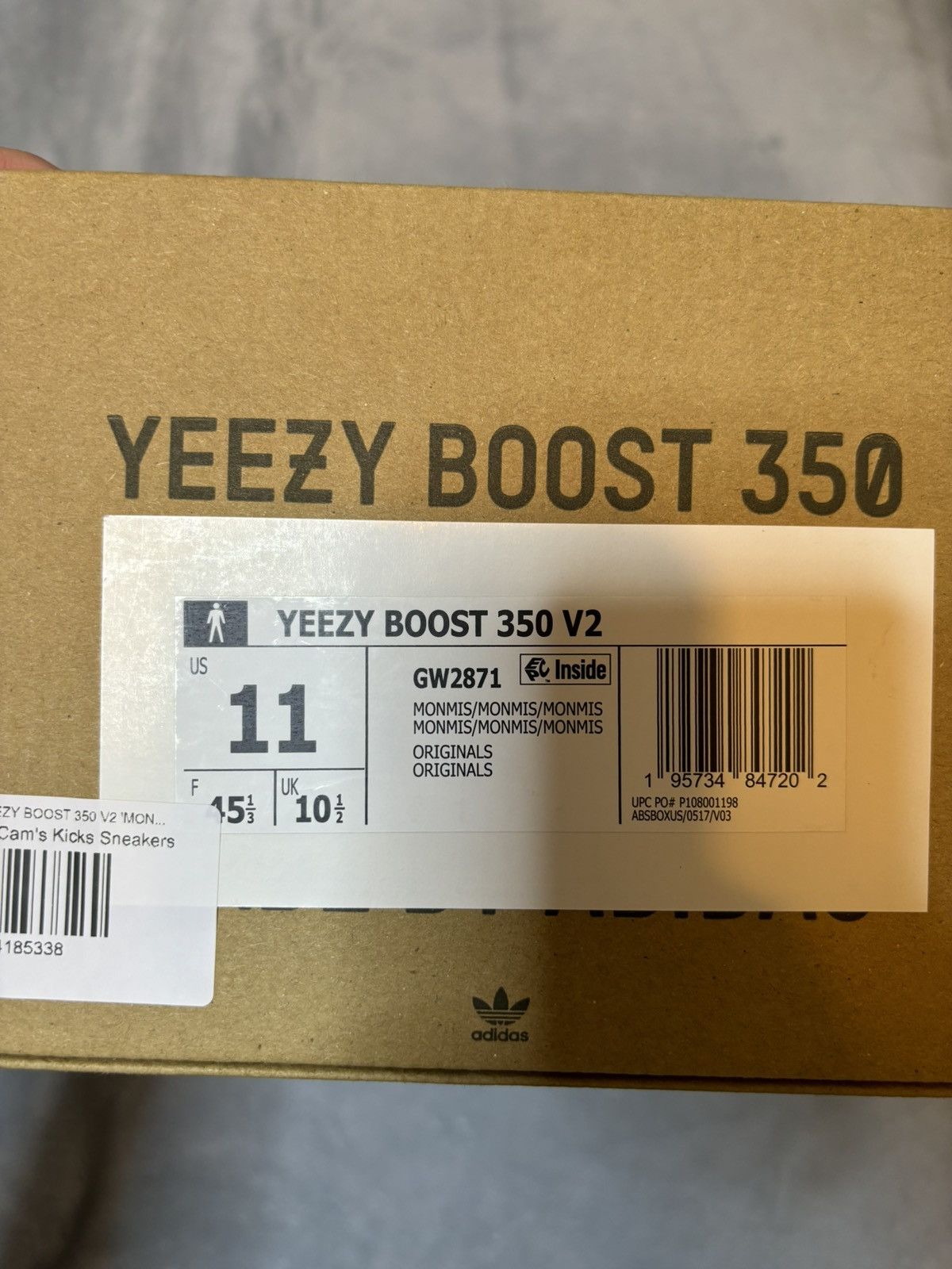 Adidas Adidas Yeezy Boost 350 V2 Mono Mist 2021 Size 11 Size US 11 / EU 44 - 9 Thumbnail