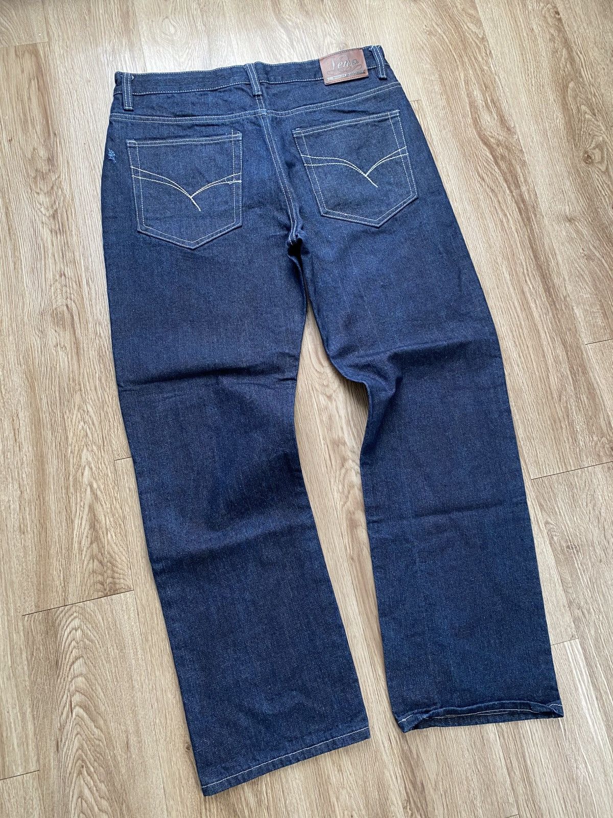Japanese Brand × Jean VENO Y2K RAW INDIGO DENIM JEANS Size US 36 / EU 52 - 6 Thumbnail