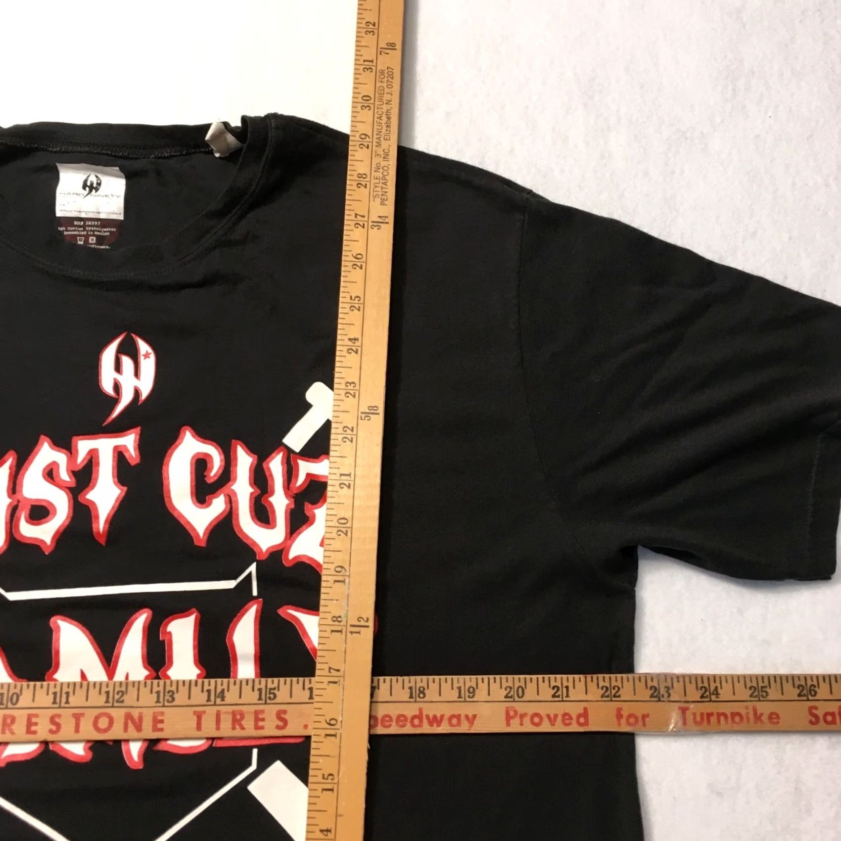 Vintage VINTAGE HARD 90 Shirt Mens XL BLACK 90 NINETY Just Cuz Size US XL / EU 56 / 4 - 4 Thumbnail