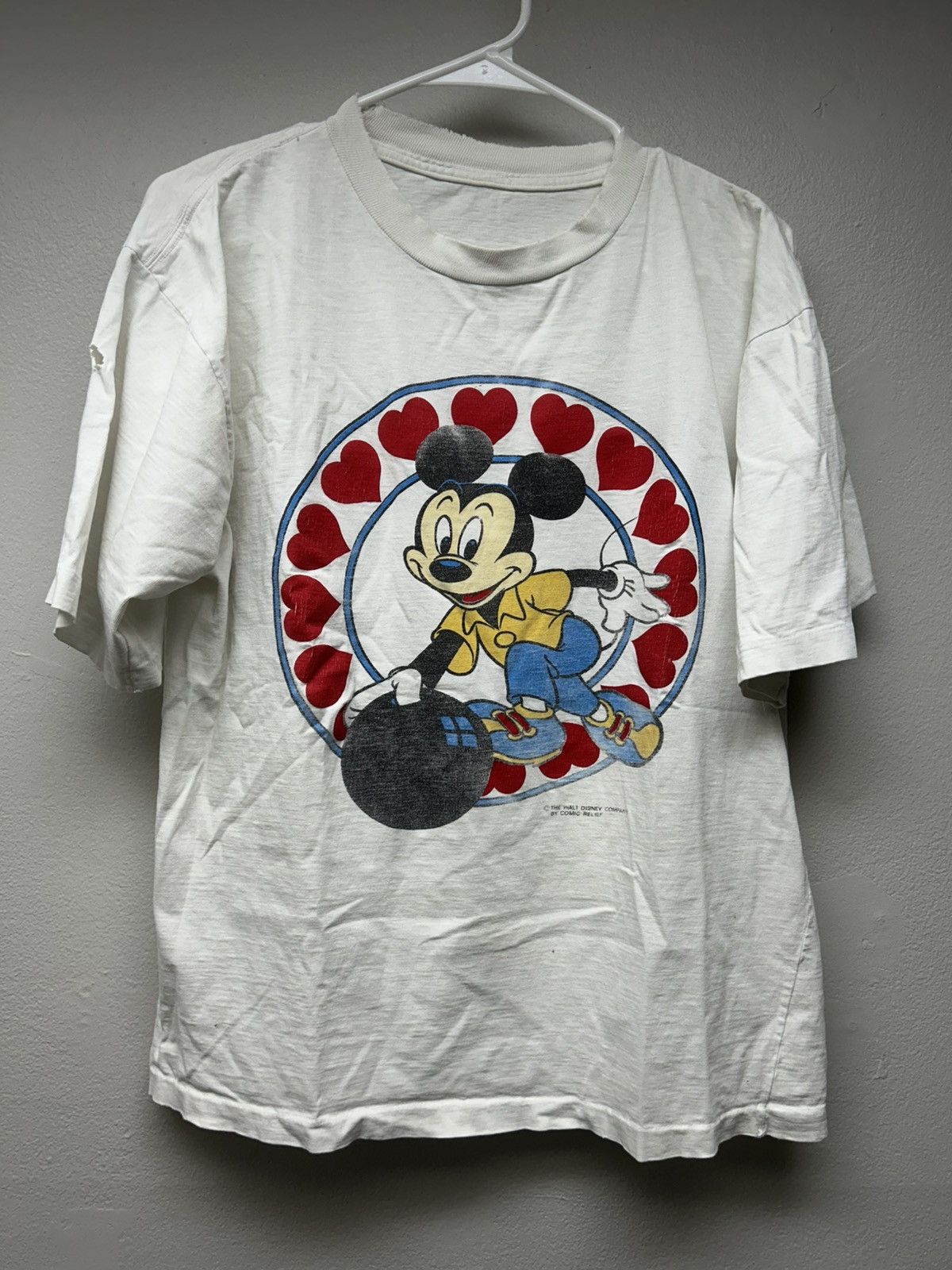 Mickey Mouse 90s Mickey Mouse Bowling Graphic Single Stitch Tshirt Size US L / EU 52-54 / 3 - 1 Thumbnail