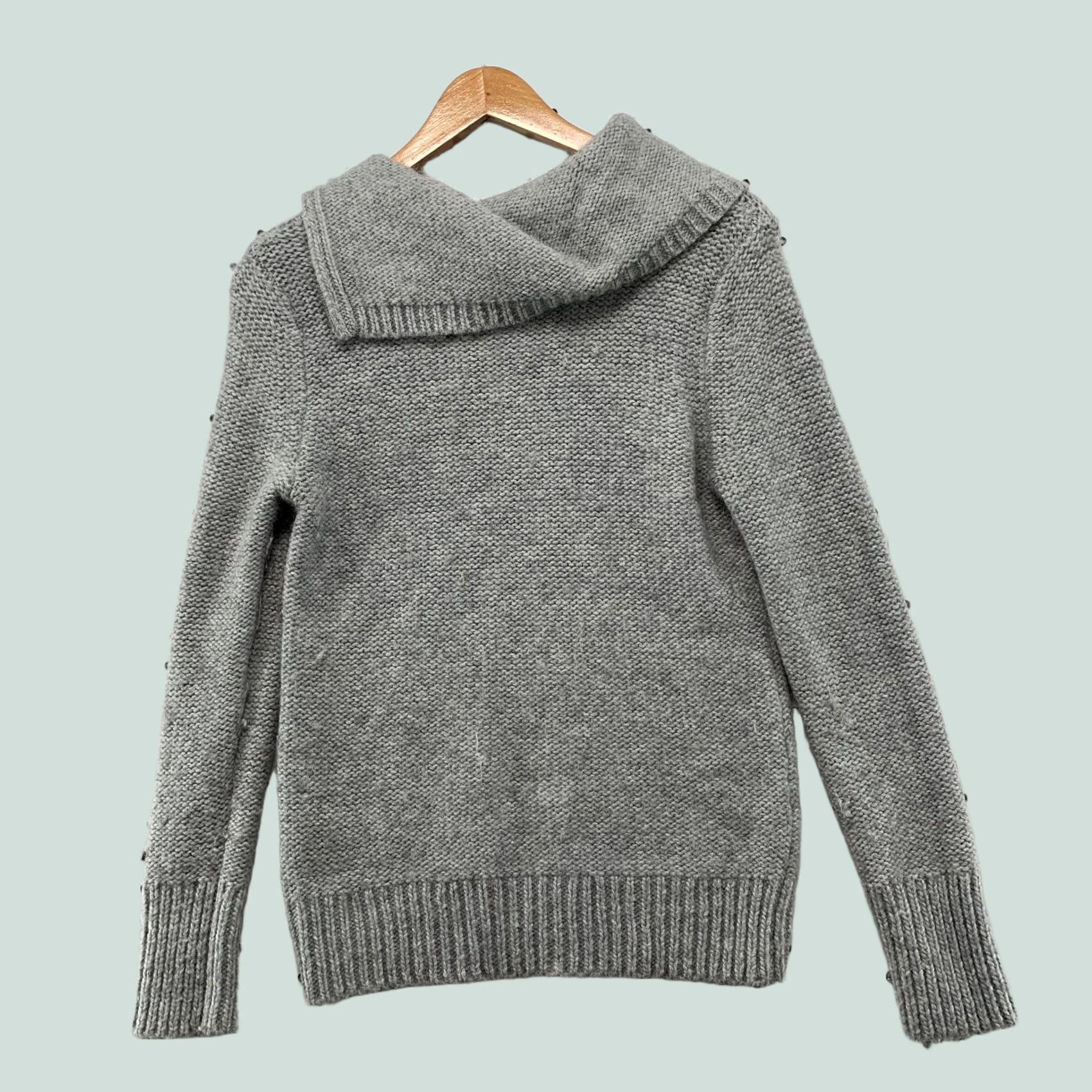 Banana Republic Banana Republic Merino Wool Sweater Womens XS Gray Alpaca Blend Knit Cowl Dolman Sleeve Pullover Knit Wool Cowl Neck Casual Size XS / US 0-2 / IT 36-38 - 1 Thumbnail