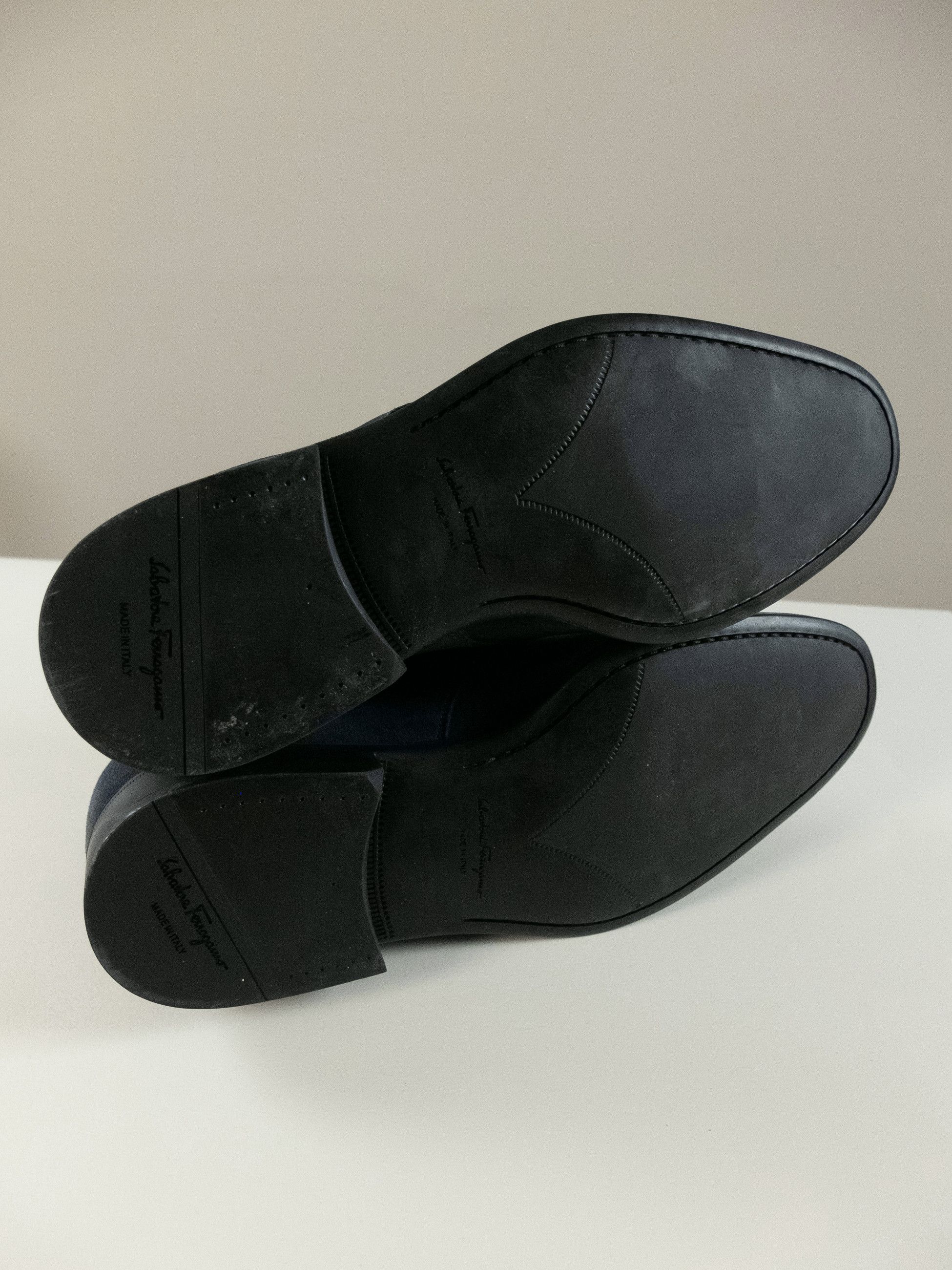 Salvatore Ferragamo SALVATORE FERRAGAMO Pioneer blue suede Chukka boots 10 43 Size US 10 / EU 43 - 6 Thumbnail