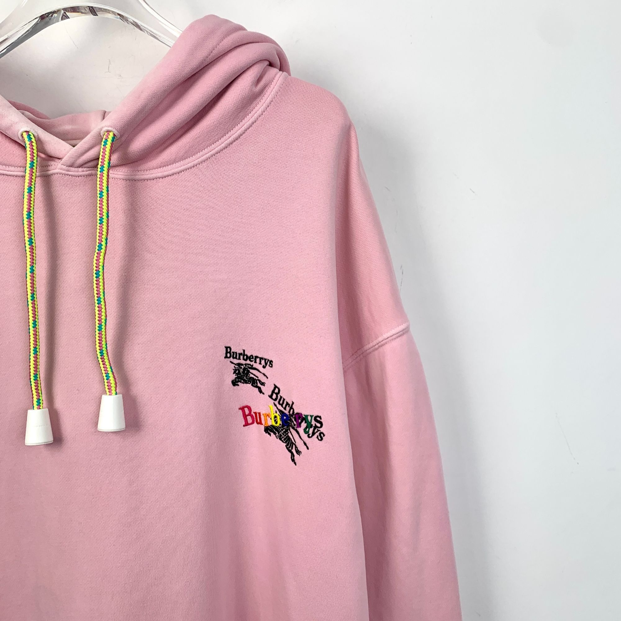 Burberry Burberry Pink Embroidered Cotton Hoodie XL Long-Sleeve Sweat Size XL / US 12-14 / IT 48-50 - 7 Thumbnail