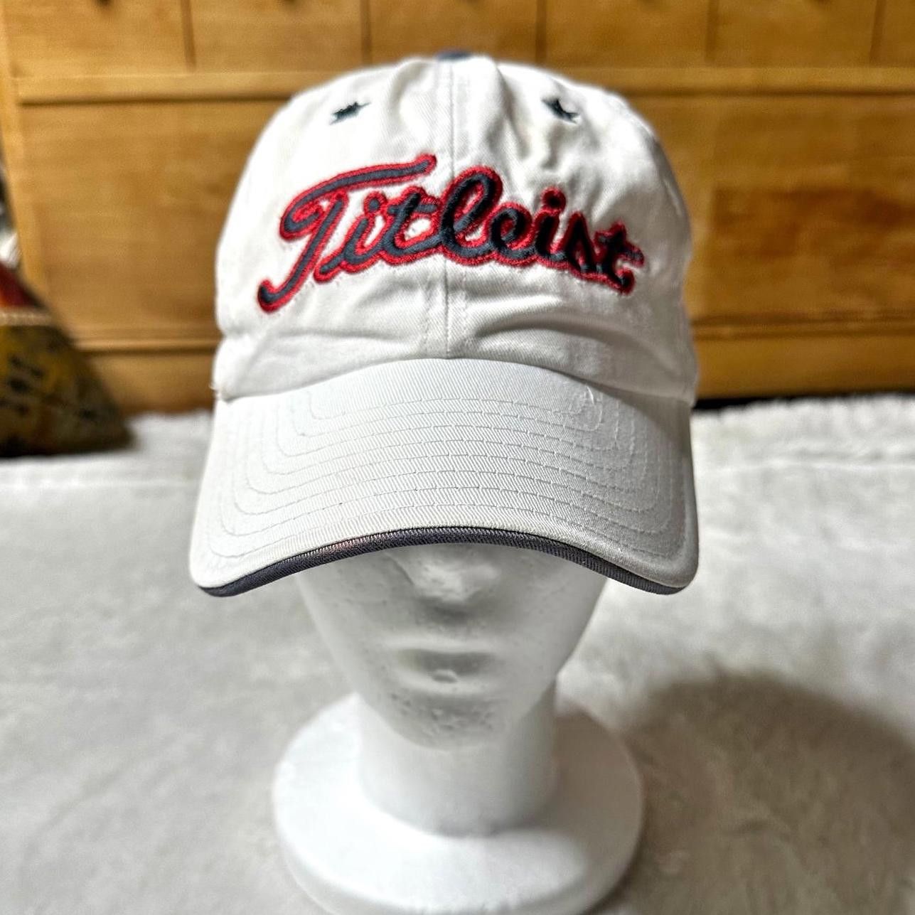 Titleist Titleist Golf Hat White Adjustable Embroidered Logo Cap Size ONE SIZE - 2 Thumbnail