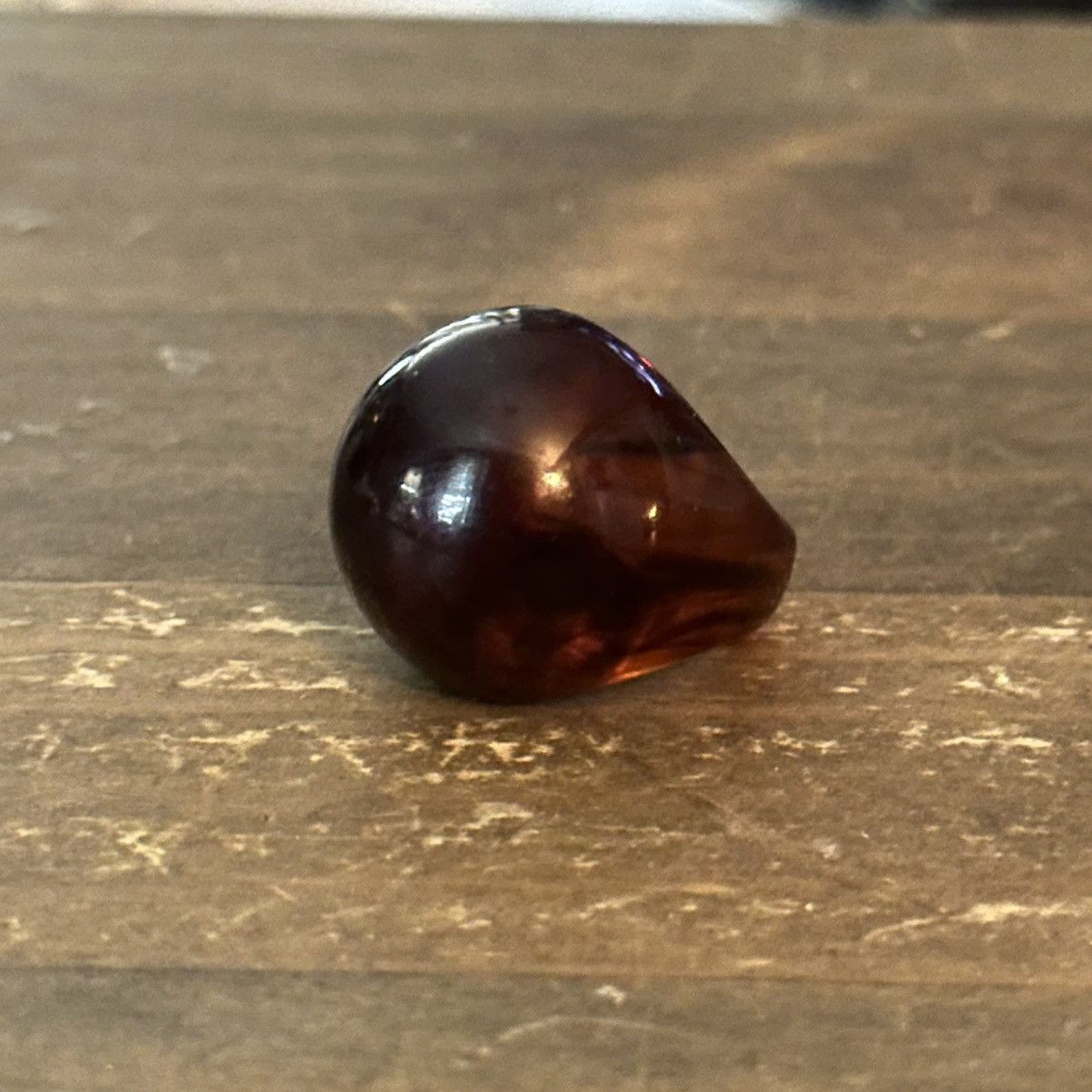 Vintage Vintage Amber lucite dome ring Size ONE SIZE - 9 Thumbnail