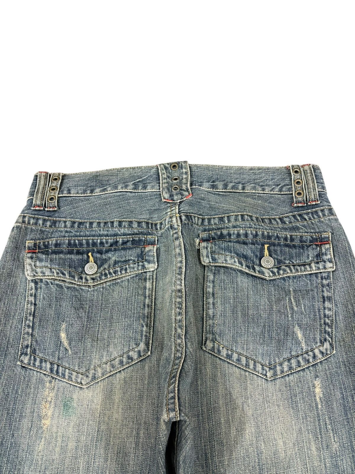 Japanese Brand Vintage Japanese Brand Mud Wash Distressed Loose Baggy Jeans Size US 32 / EU 48 - 8 Thumbnail