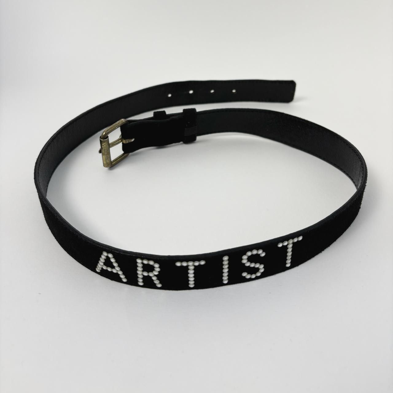 Sonia Rykiel Sonia Rykiel "Artist" Rhinestone brown suede leather belt Size ONE SIZE - 4 Thumbnail