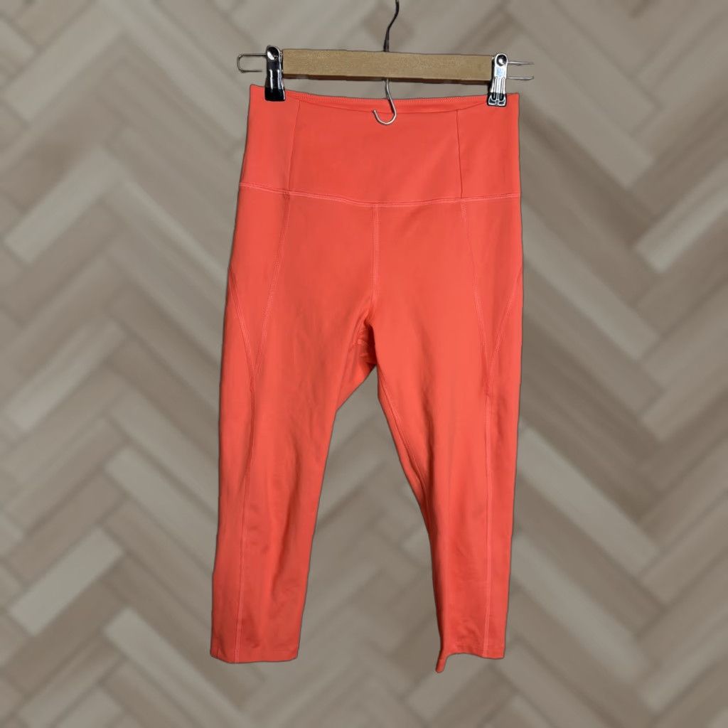 Girlfriend Collective Girlfriend Collective S High Rise Capri Leggings Stretch Pants Womens Orange Size 28" / US 6 / IT 42 - 1 Thumbnail