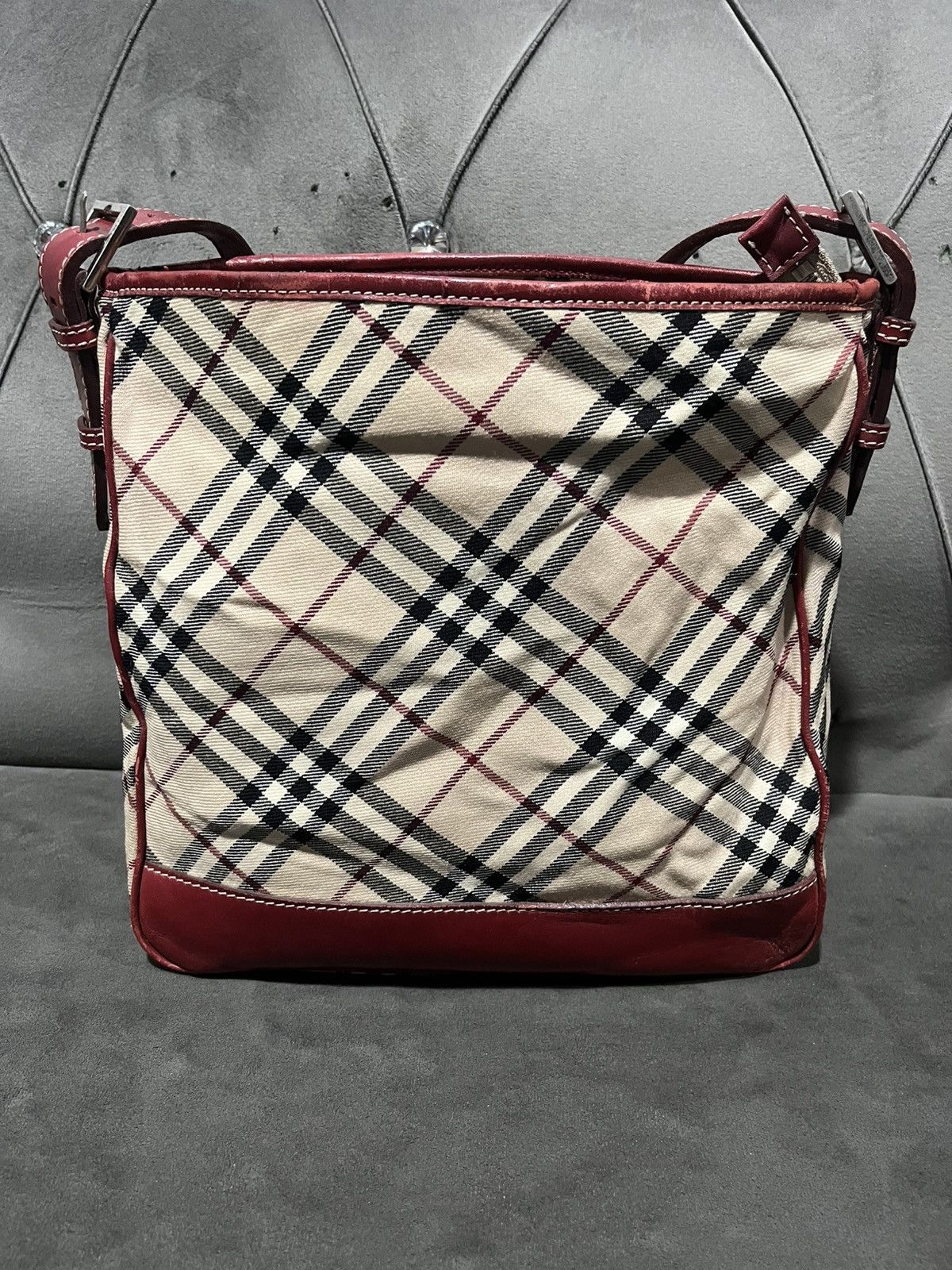 Burberry Auth BURBERRY Nova Check Blue Label Shoulder Bag Canvas Size ONE SIZE - 4 Thumbnail