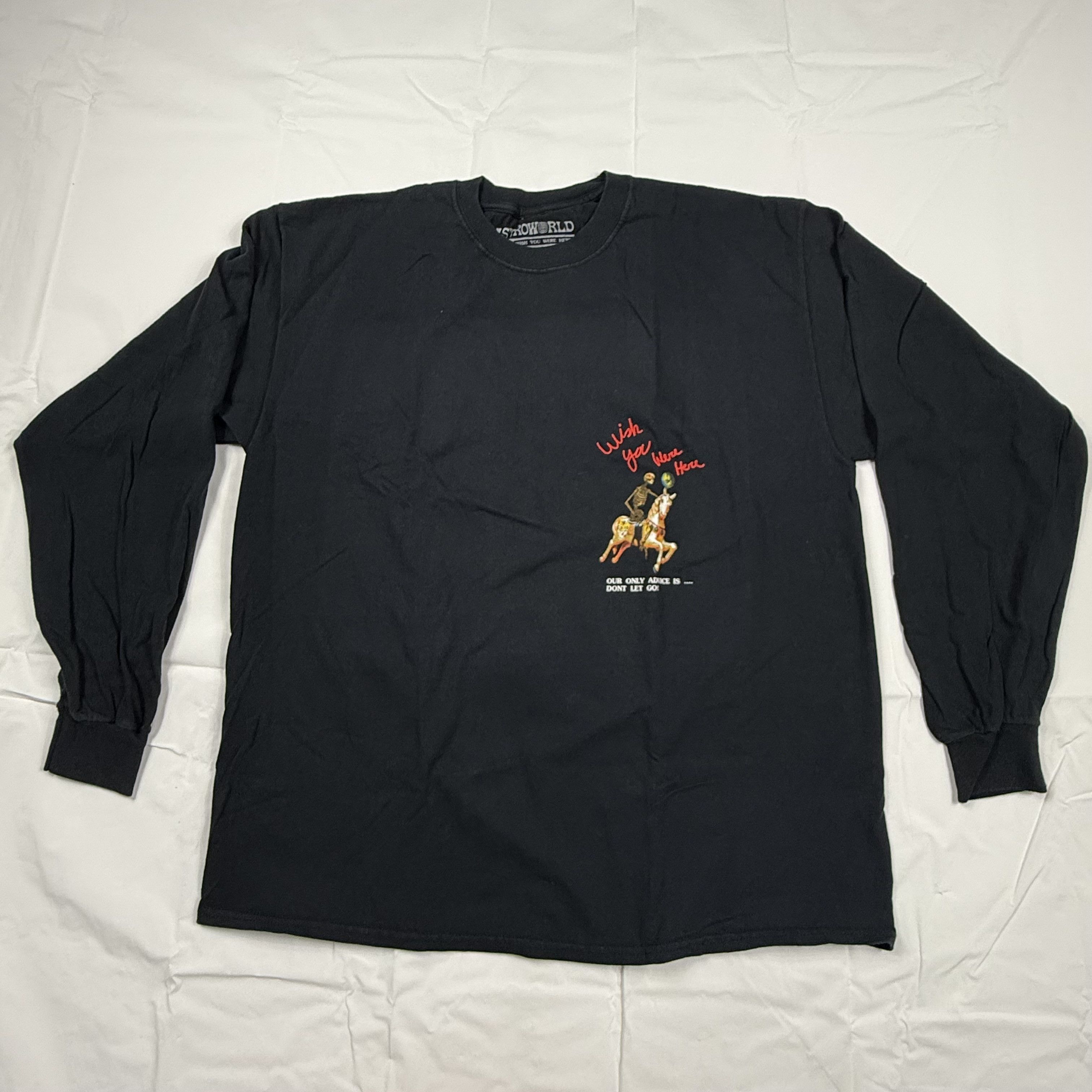 Travis Scott Travis Scott Astroworld 2018 Tour Long Sleeve Shirt Black Size US L / EU 52-54 / 3 - 7 Thumbnail
