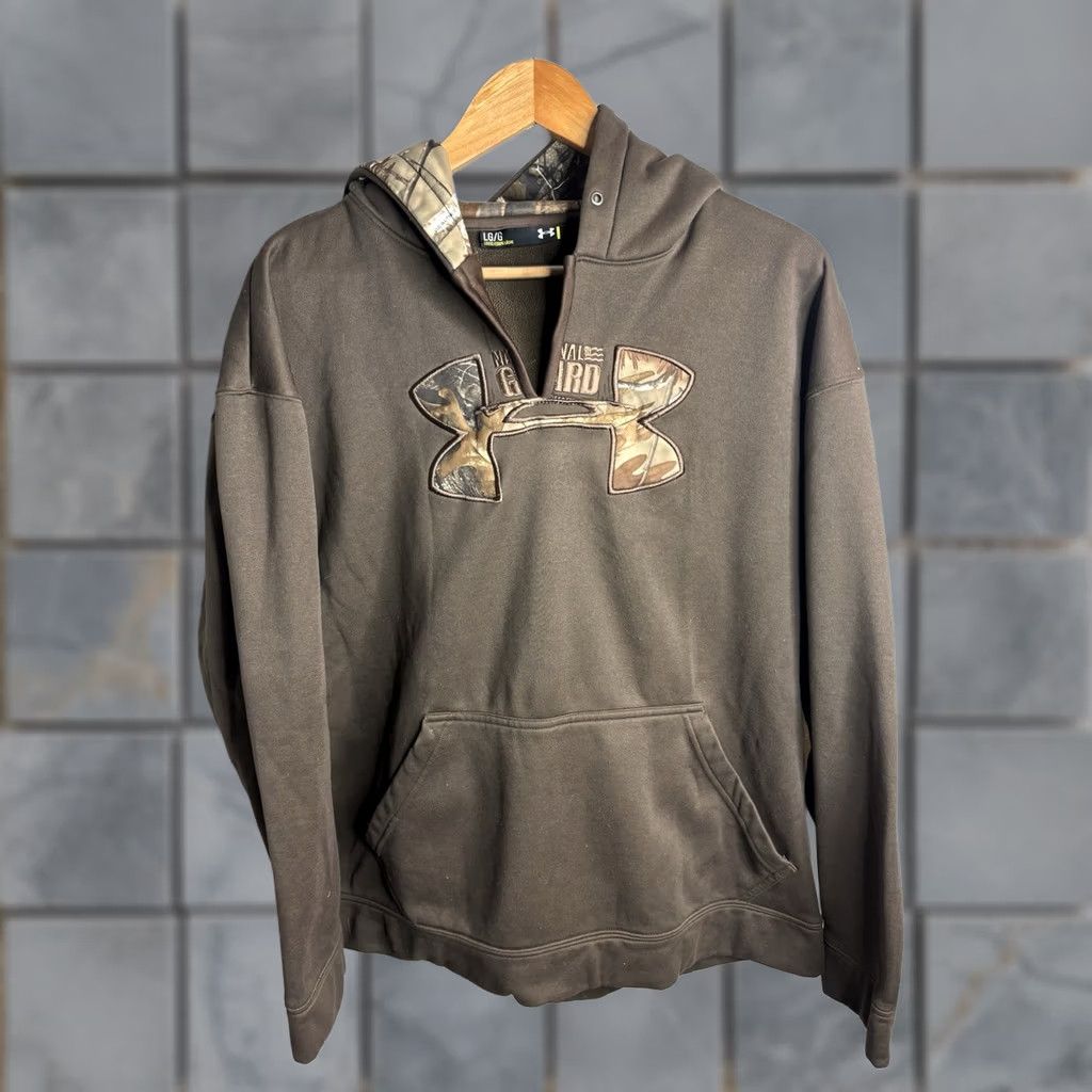 Under Armour Under Armour Hoodie Pullover Mens L Black National Guard Skull Project Rock Camouflage 10025 Size US L / EU 52-54 / 3 - 1 Thumbnail