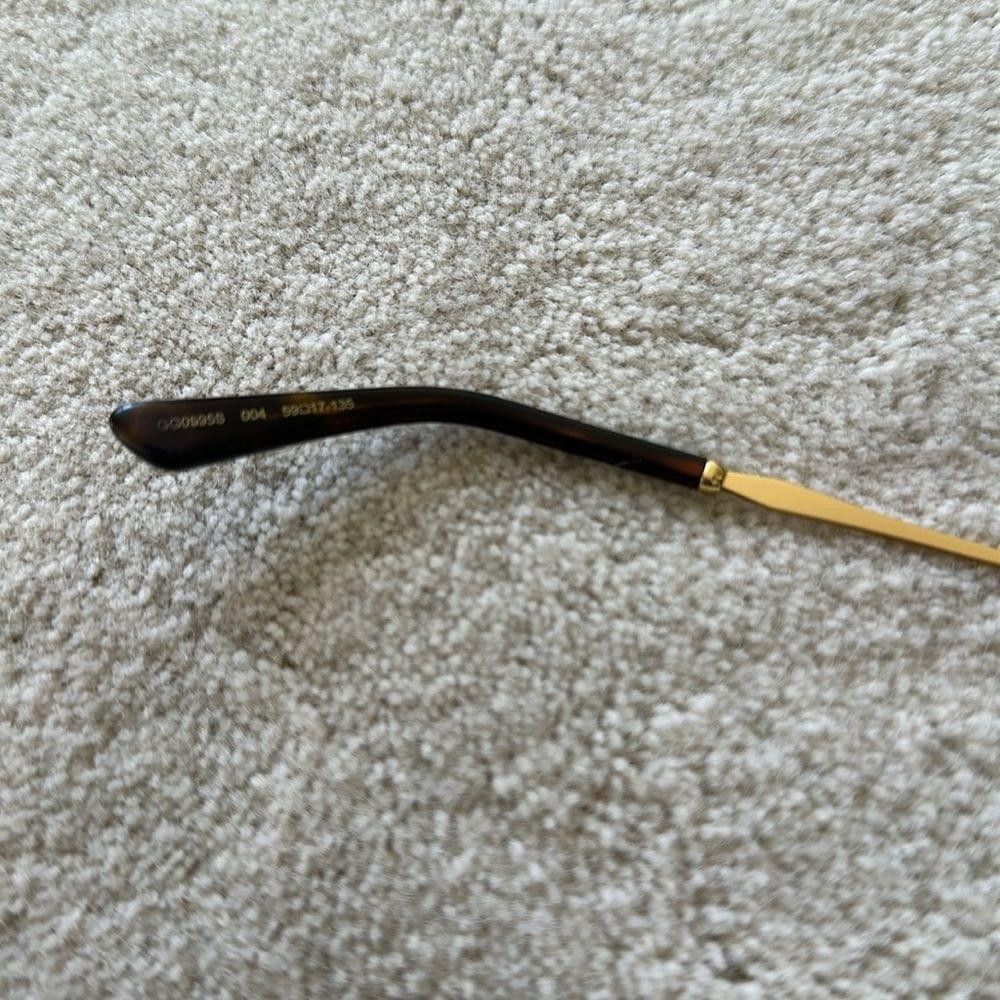 Gucci Gucci 59mm Round Sunglasses in Gold/Brown Gradient Size ONE SIZE - 6 Thumbnail