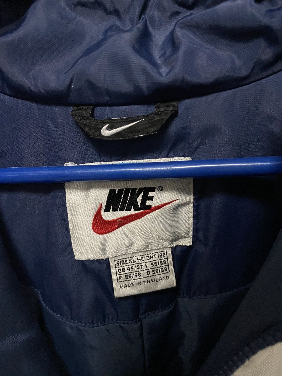 Nike × Vintage Nike Jacket Big Swoosh Logo Vintage Y2K Style Nylon Size US XL / EU 56 / 4 - 6 Thumbnail