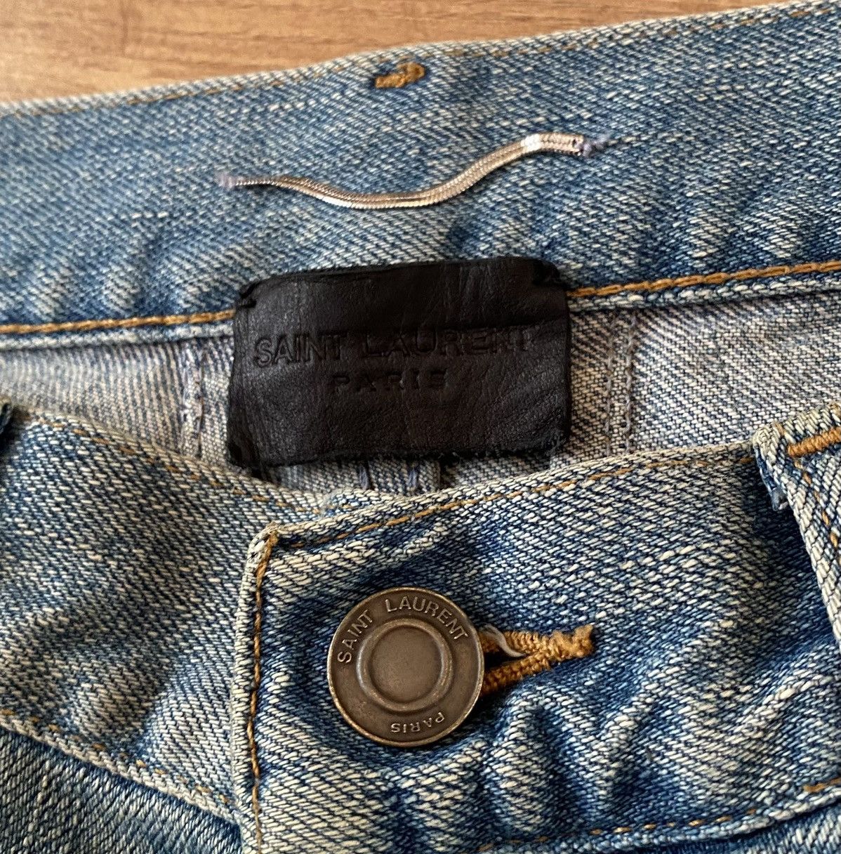 Saint Laurent Paris Saint Laurent Paris Denim Shorts x Luxury x Designer Size US 29 - 1 Thumbnail