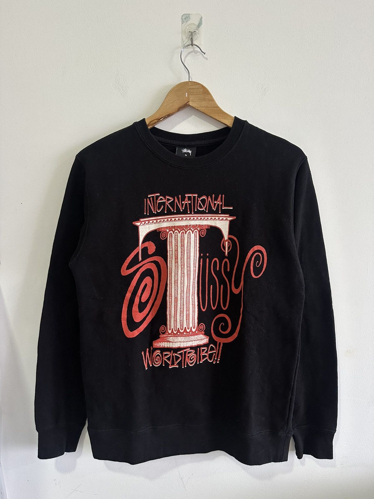 Stussy × Vintage Vintage Stussy Column International World Tribe Streetwear Size US M / EU 48-50 / 2 - 2 Thumbnail