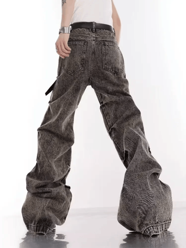 Japanese Brand × Jean × Vintage Vtg Micro Flared Denim Pants Bootcuts Vintage street jeans Size US 34 / EU 50 - 3 Thumbnail