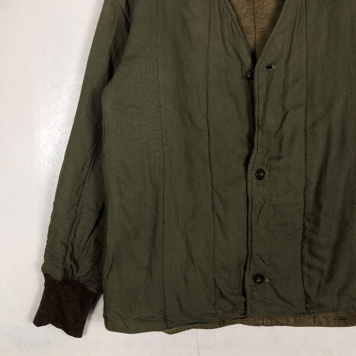 Vintage 📌VINTAGE BIKER JACKET QUILTED MILITARY BUZZ RICKSON Size US M / EU 48-50 / 2 - 6 Thumbnail