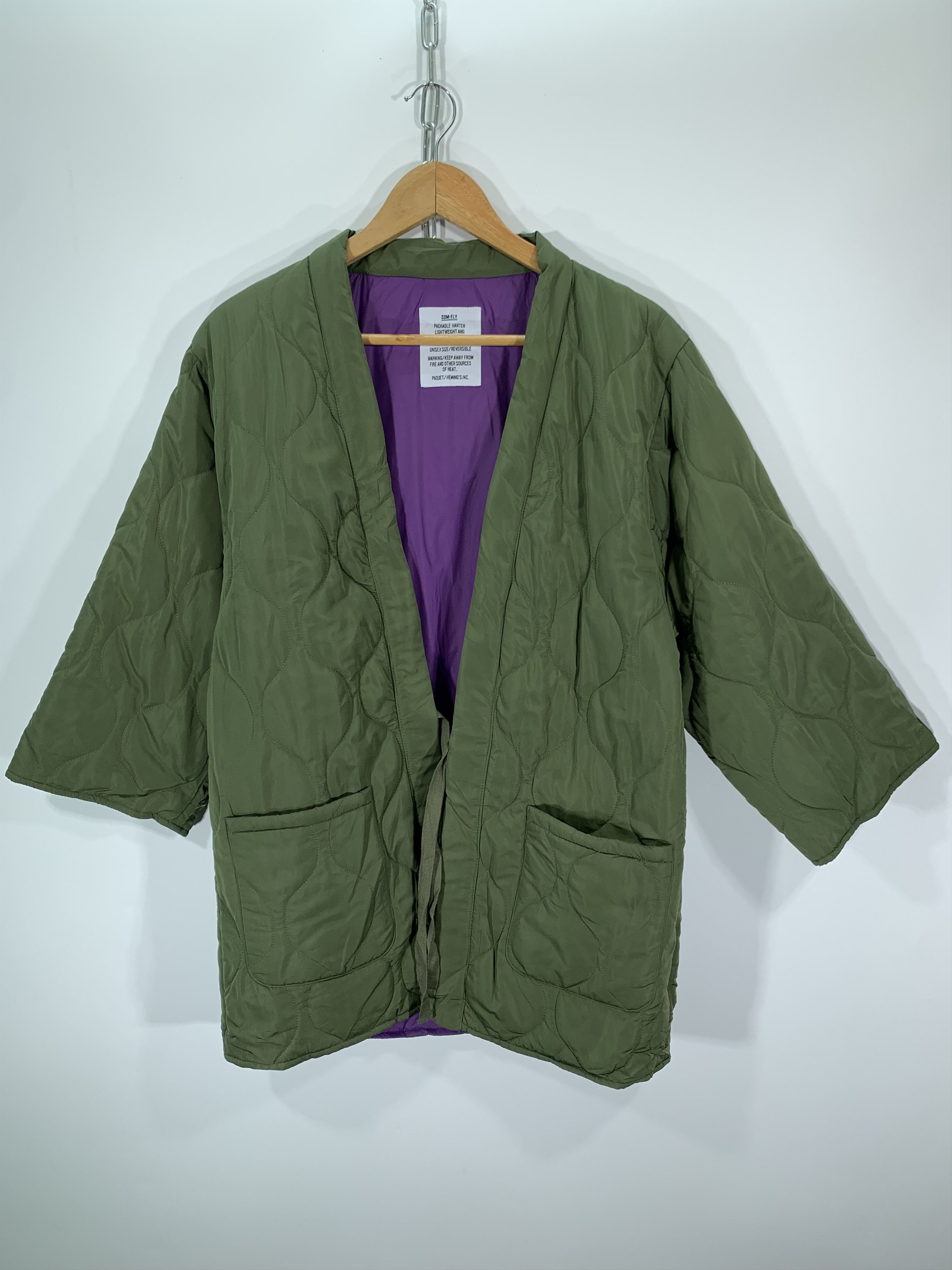 Indigo Quilted Sanjuro Kimono Visvim Style Size US M / EU 48-50 / 2 - 1 Thumbnail