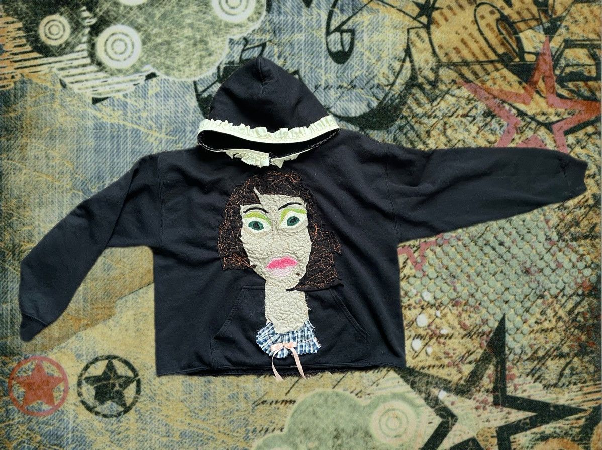 Handmade Custom Embroidered Girl Hoodie Size US XL / EU 56 / 4 - 4 Thumbnail