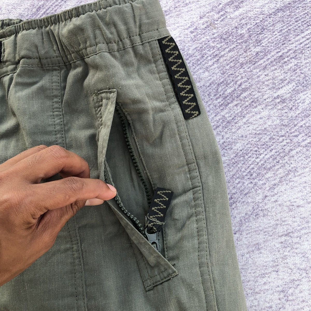 Japanese Brand Stretchable Waist Cargo Pants Suitable for outdoor Style Size US 32 / EU 48 - 6 Thumbnail