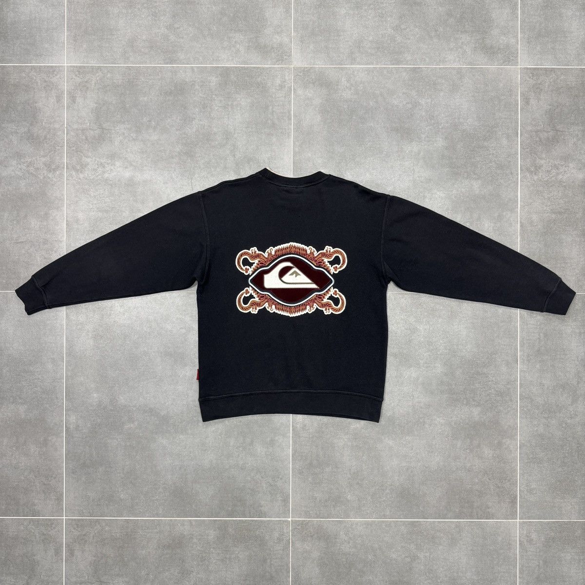Quiksilver × Vintage Vintage Quiksilver Velour Logo Sweatshirt Size S Size US S / EU 44-46 / 1 - 18 Thumbnail