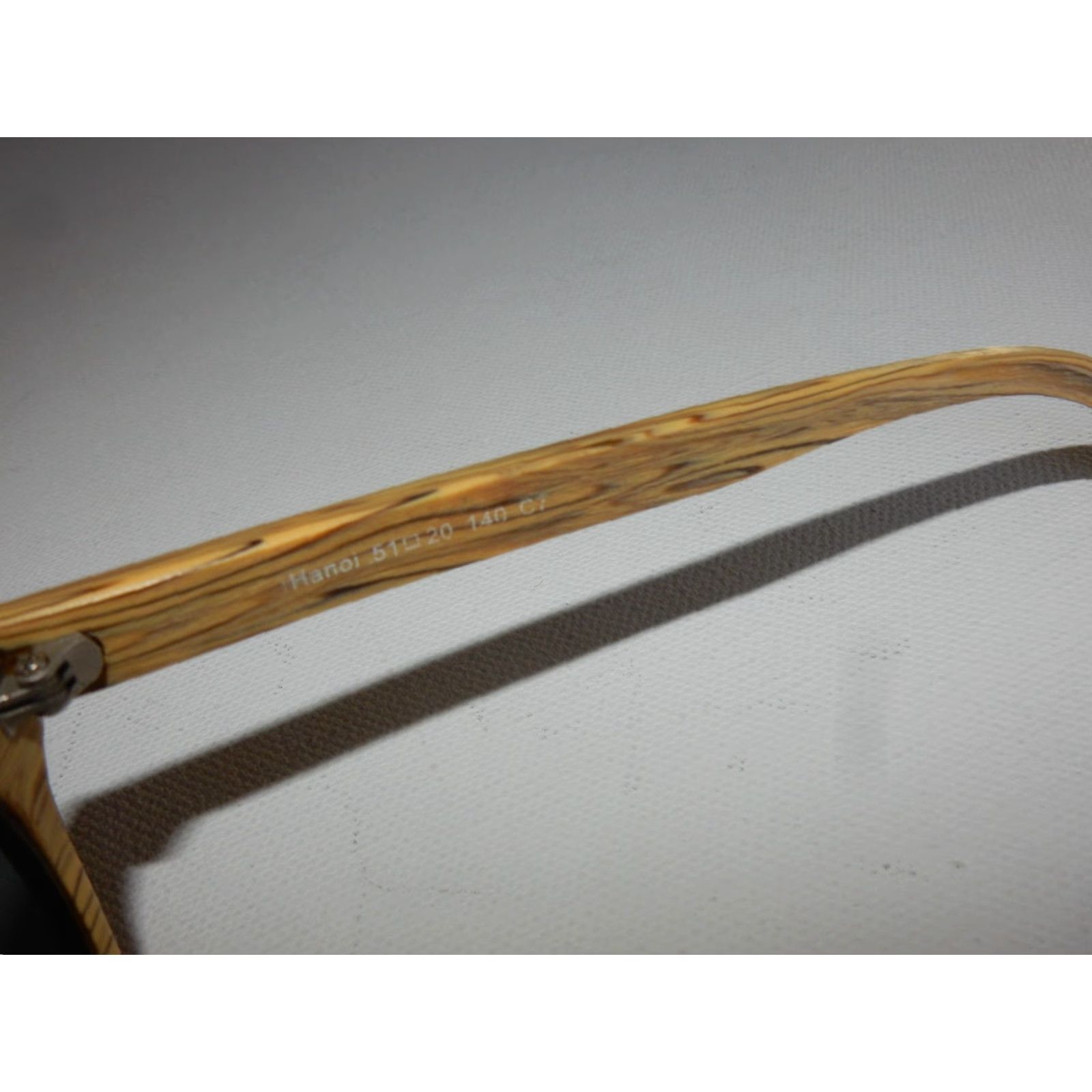 Vintage EYEBUYDIRECT Wood Sunglasses Frames Only 51[]20 140 Brown Unisex Size ONE SIZE - 5 Thumbnail